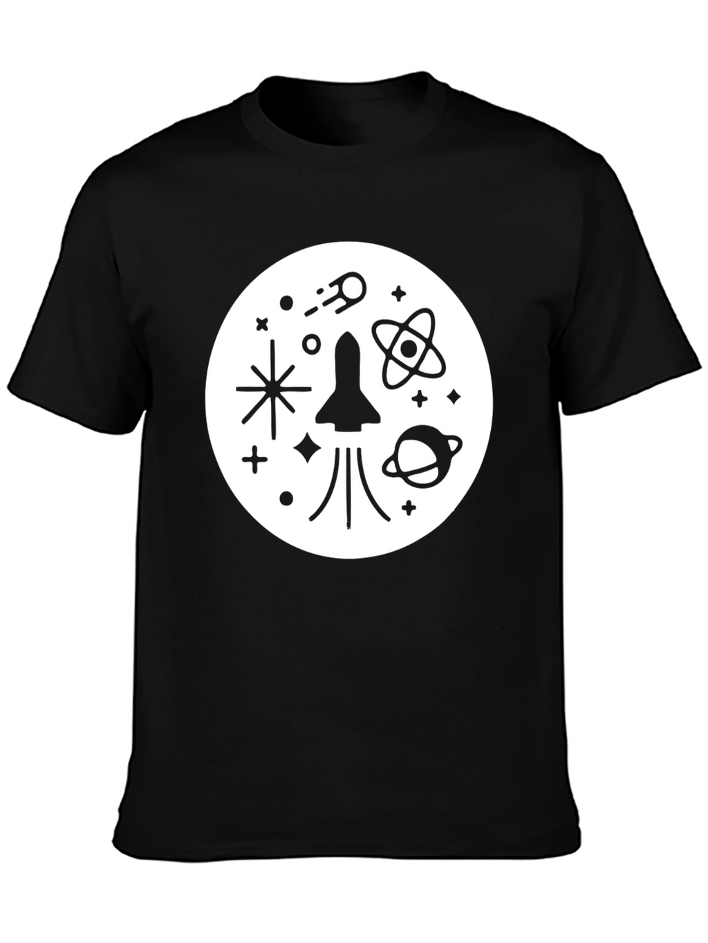 Space Exploration T-Shirt - Rocket Planets Stars