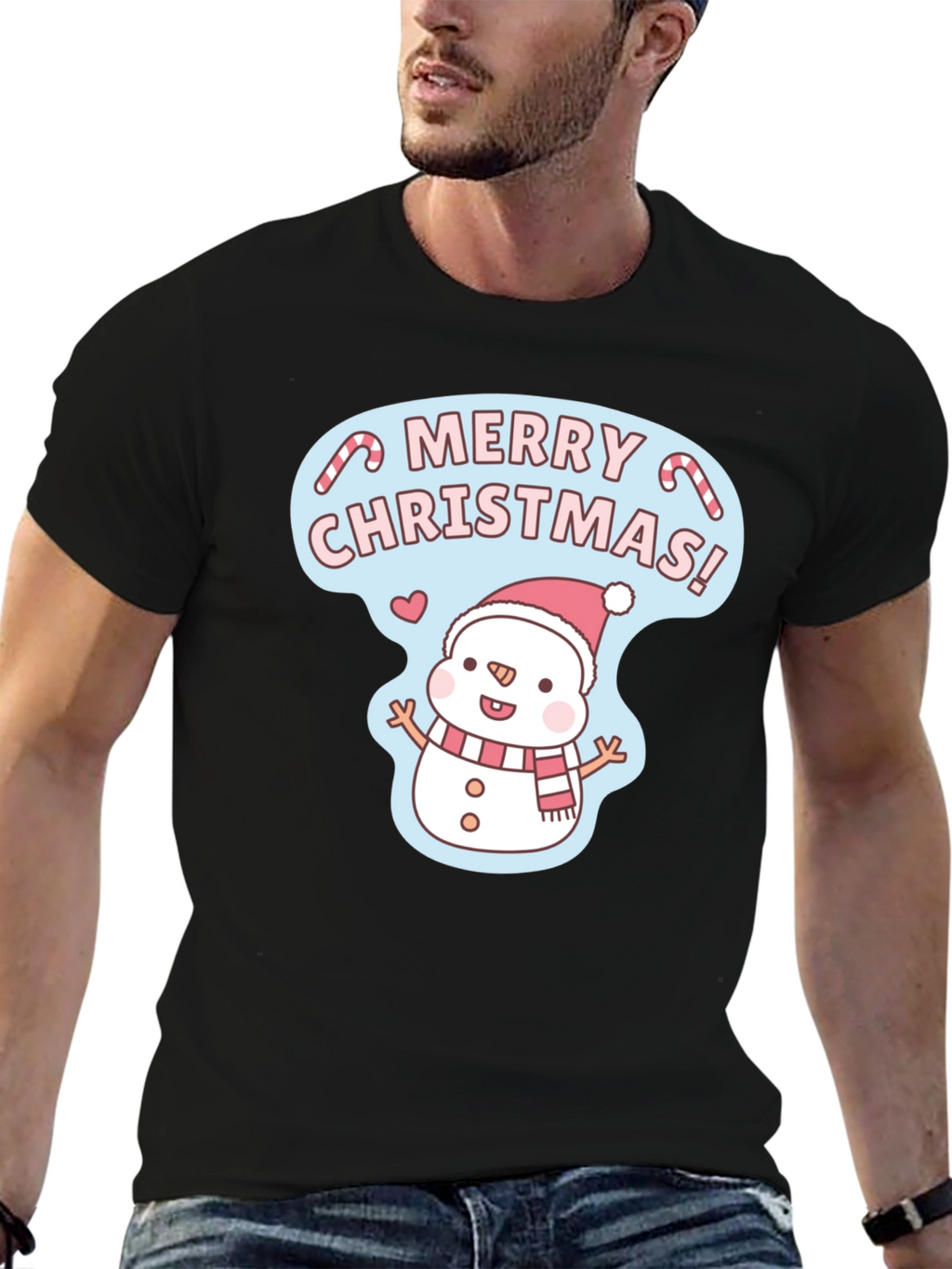 Merry Christmas Snowman T-Shirt
