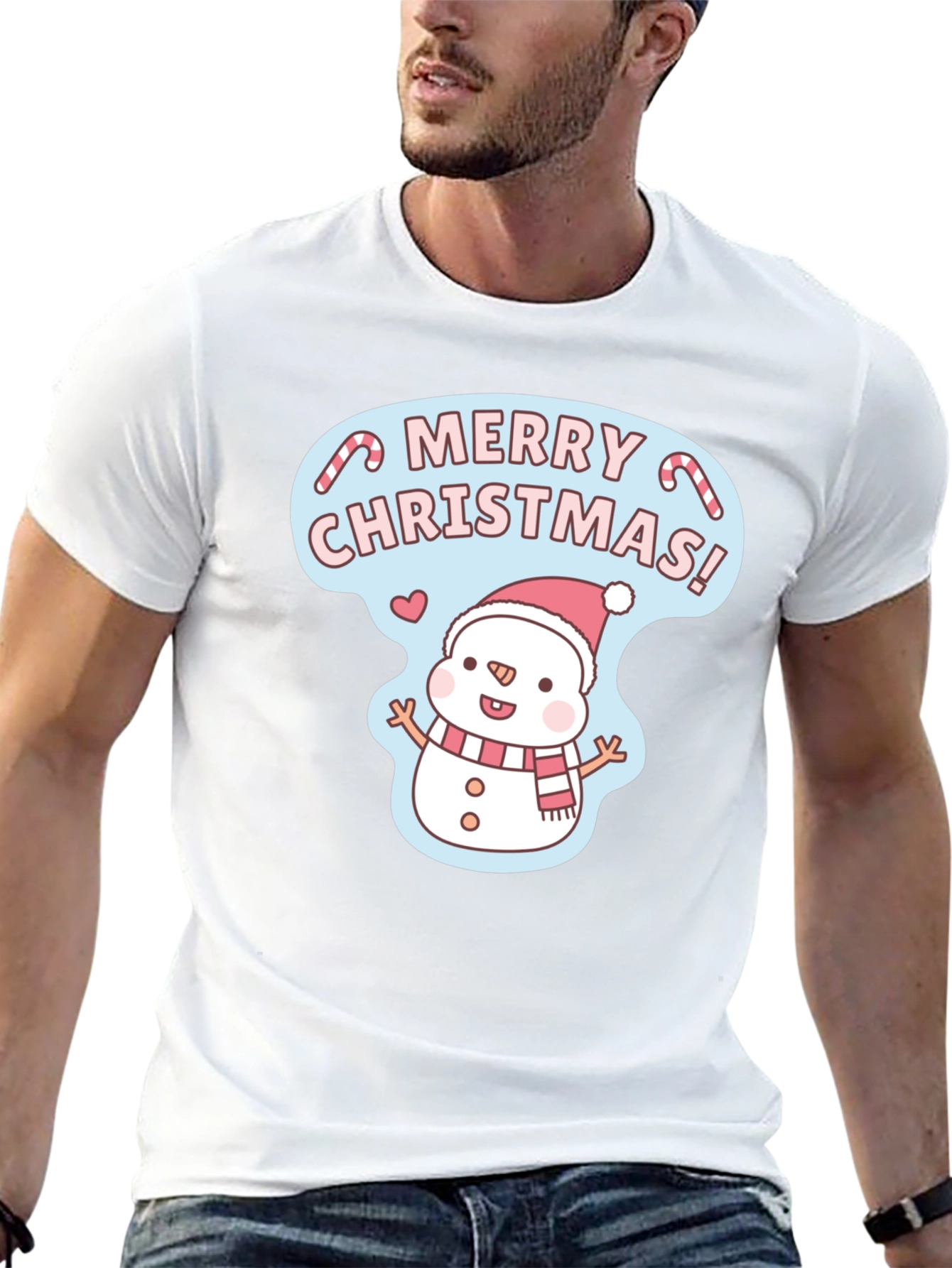 Merry Christmas Snowman T-Shirt