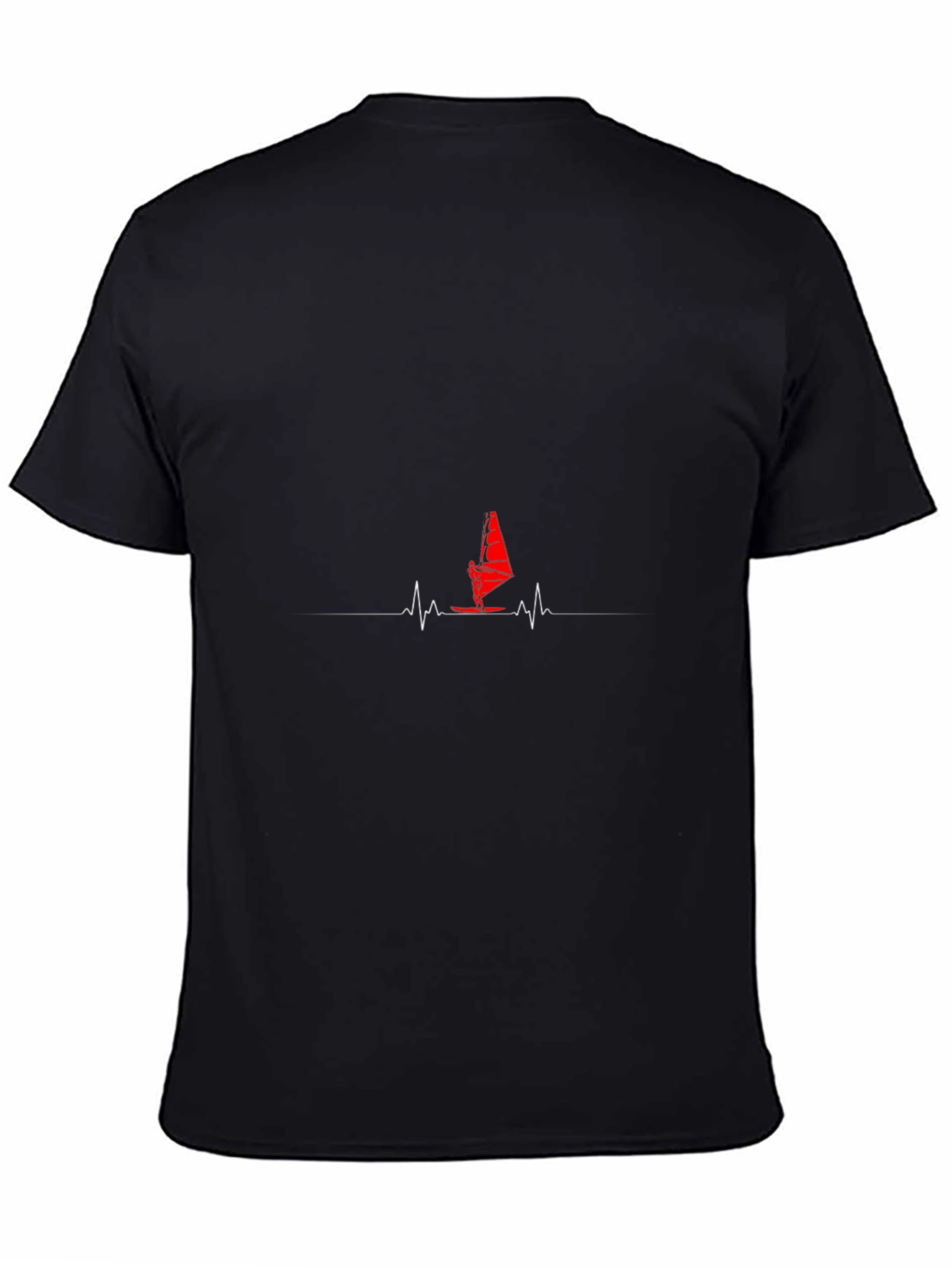 Windsurf Heartbeat Graphic Tee - Black