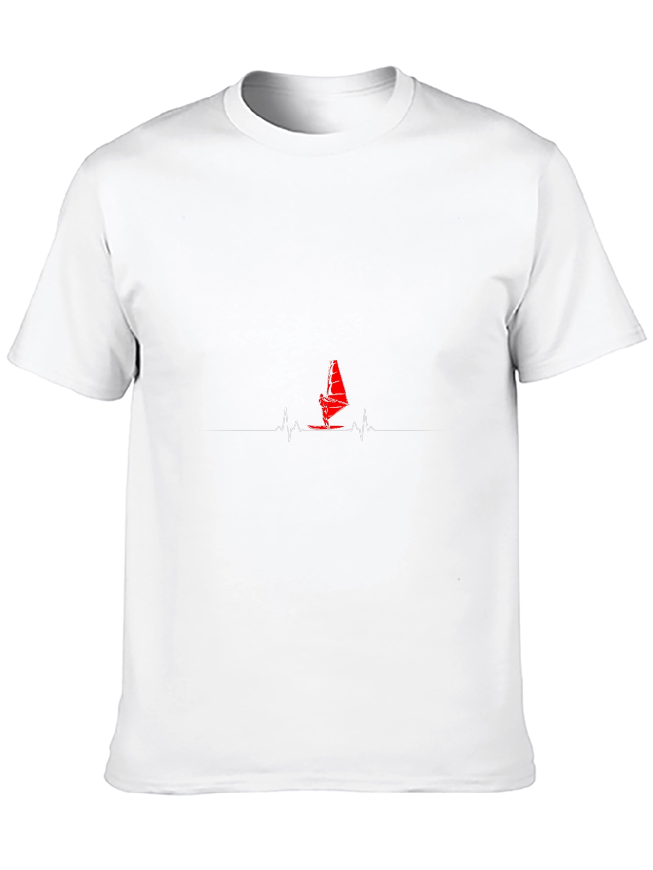 Windsurf Heartbeat Graphic Tee - Black