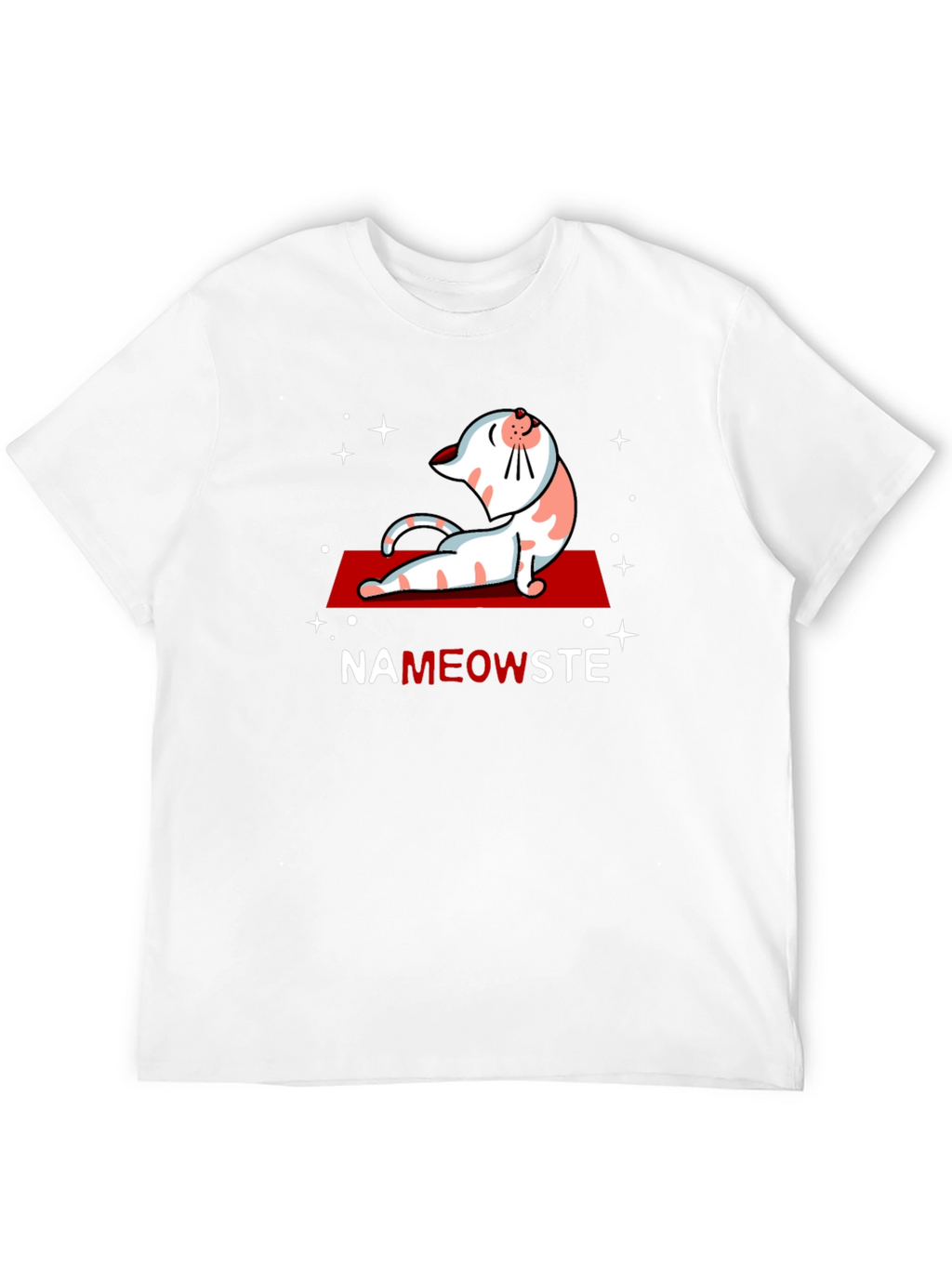 NaMEOWste Cat Yoga T-Shirt - Black Cotton Tee