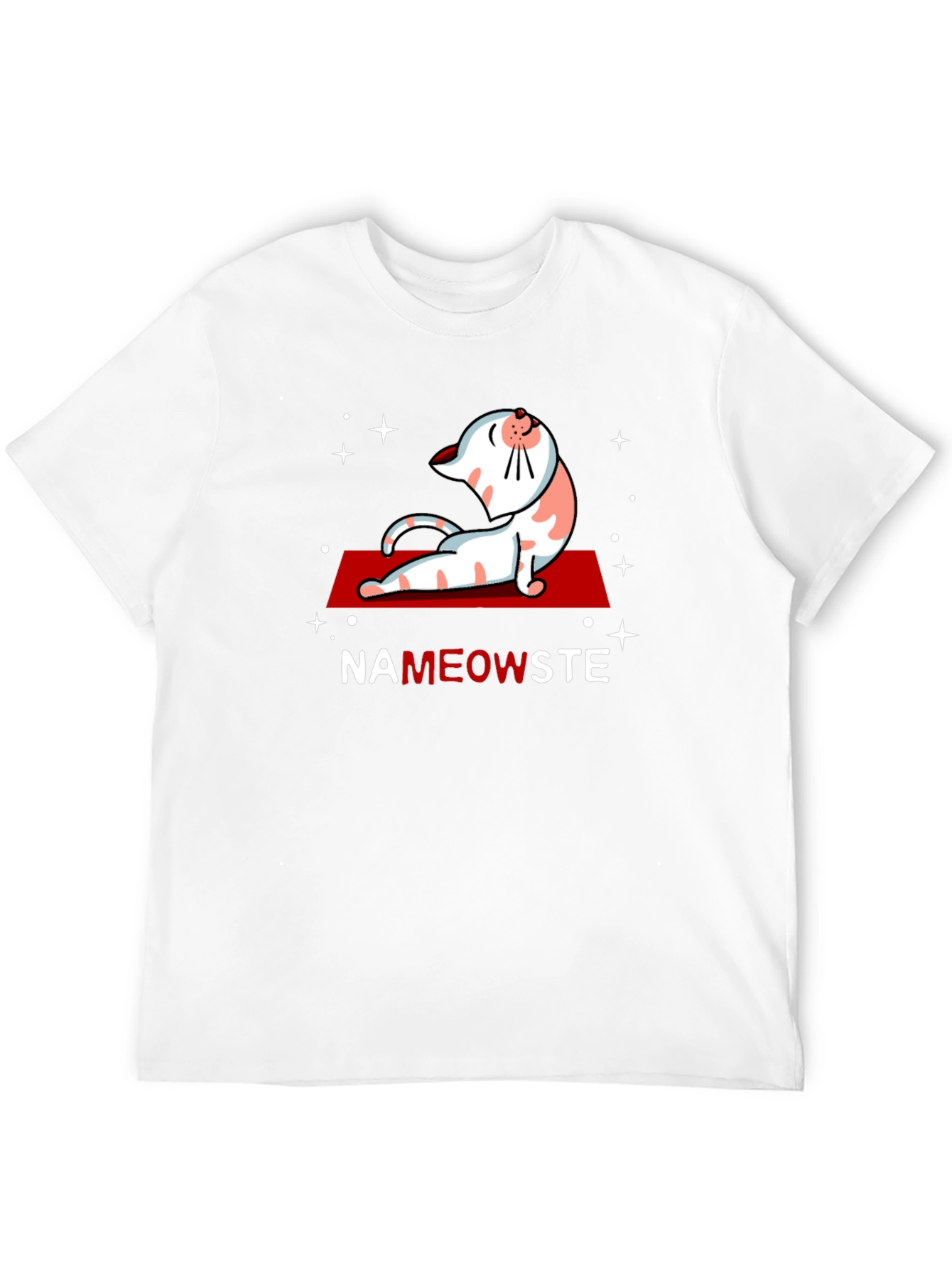 NaMEOWste Cat Yoga T-Shirt - Black Cotton Tee
