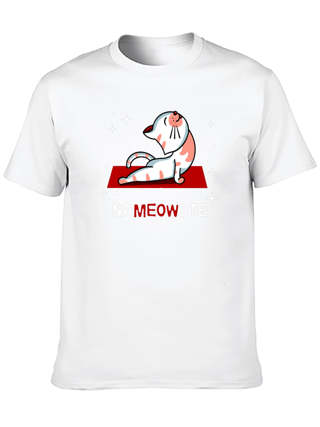 NaMEOWste Cat Yoga T-Shirt - Black Cotton Tee