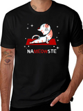 NaMEOWste Cat Yoga T-Shirt - Black Cotton Tee
