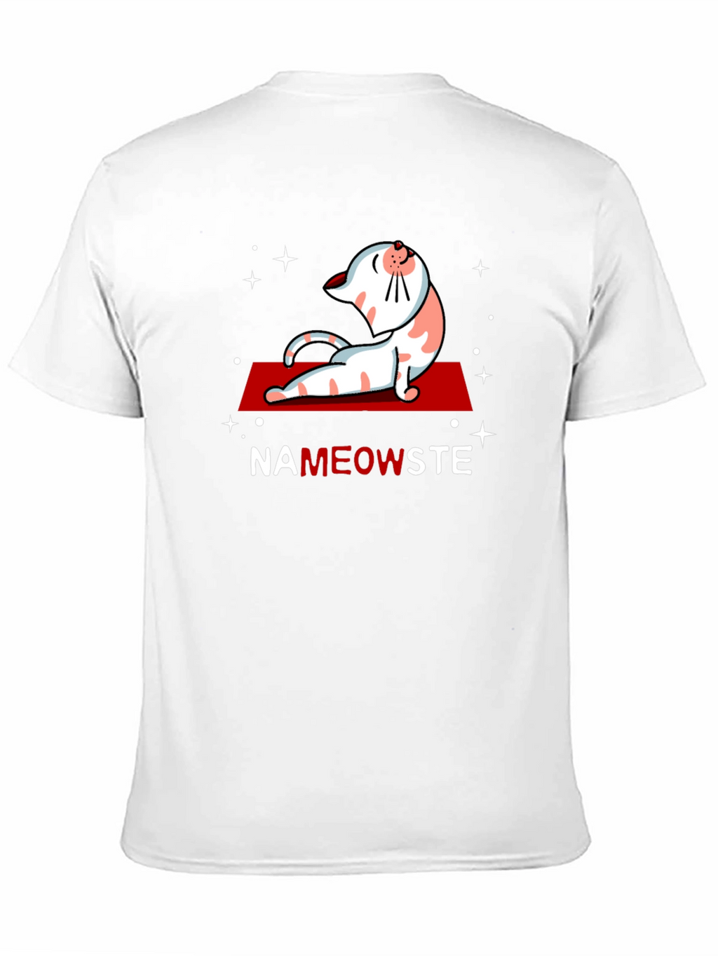 NaMEOWste Cat Yoga T-Shirt - Black Cotton Tee