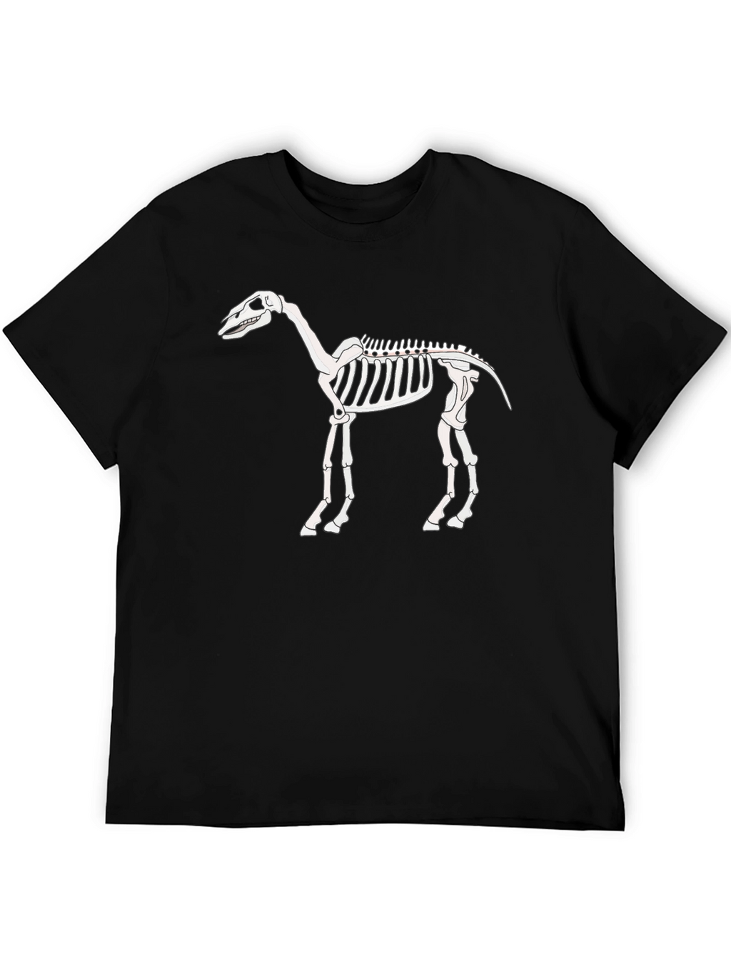 Horse Skeleton Graphic Tee - Black T-Shirt