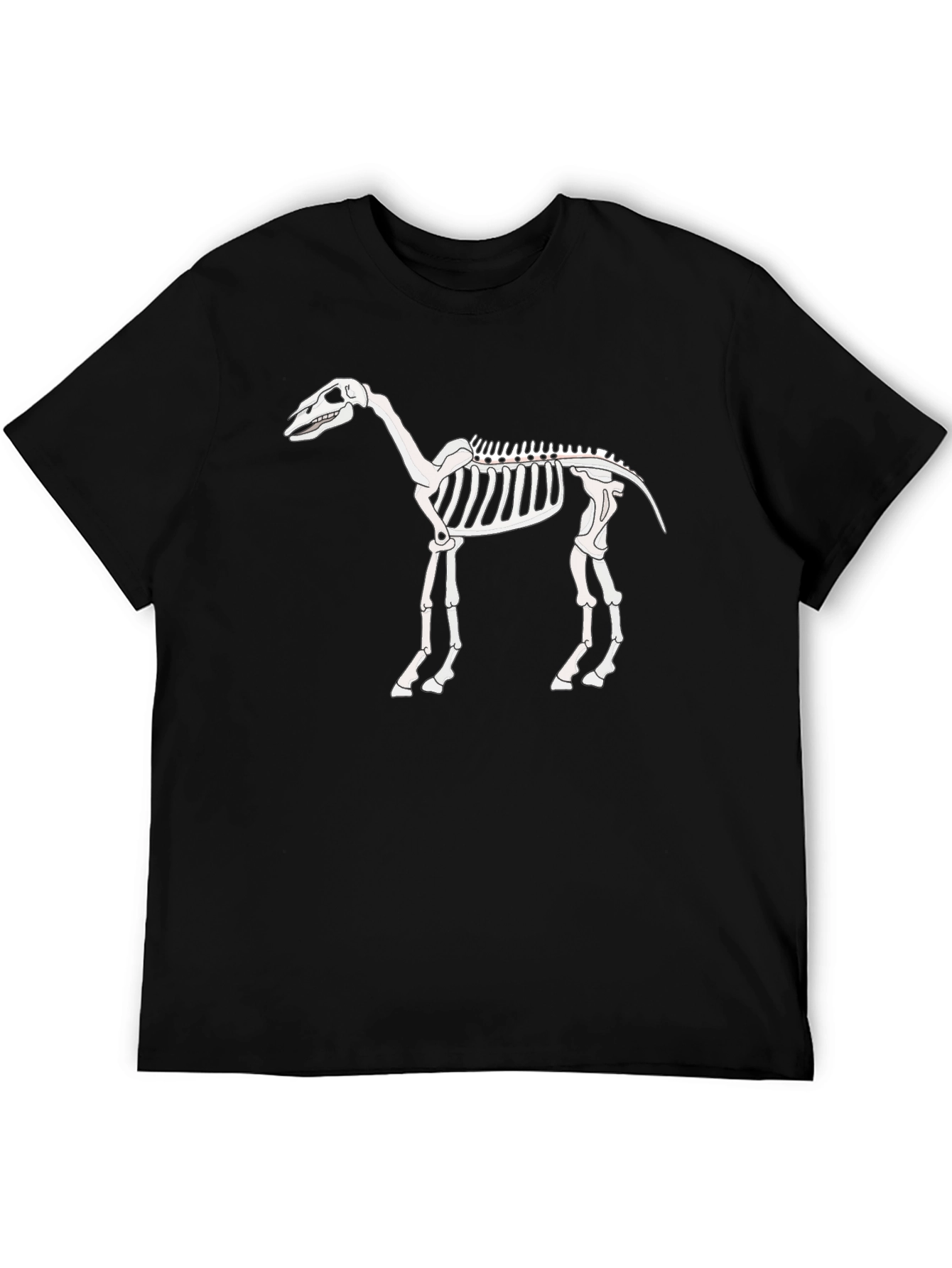 Horse Skeleton Graphic Tee - Black T-Shirt