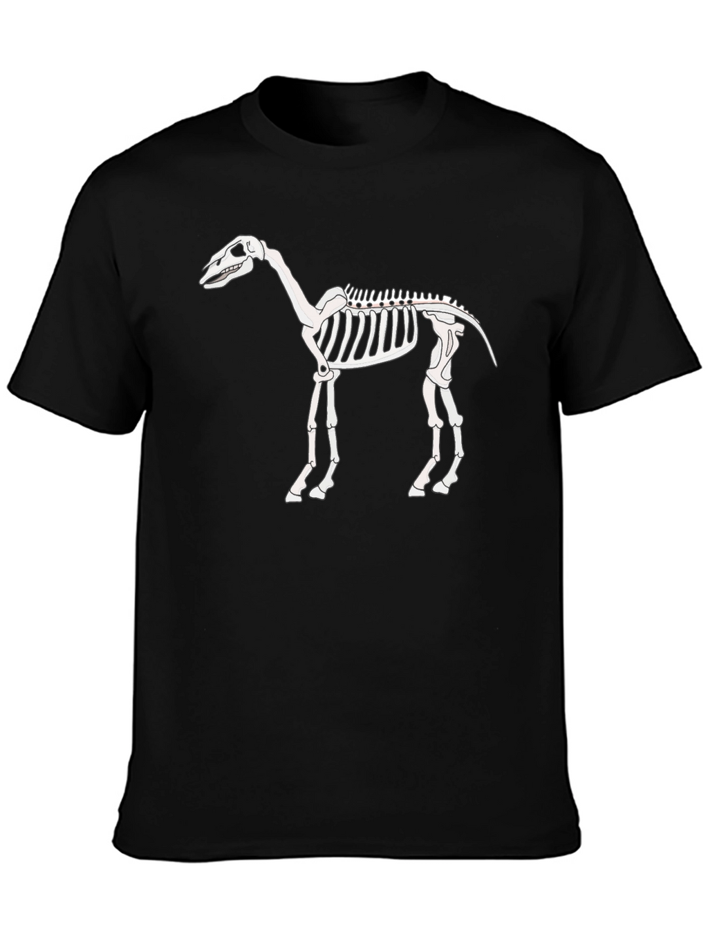 Horse Skeleton Graphic Tee - Black T-Shirt