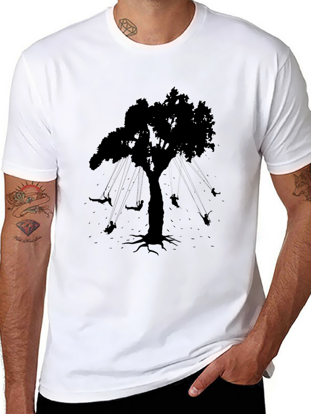 Silhouette Tree Swing T-Shirt
