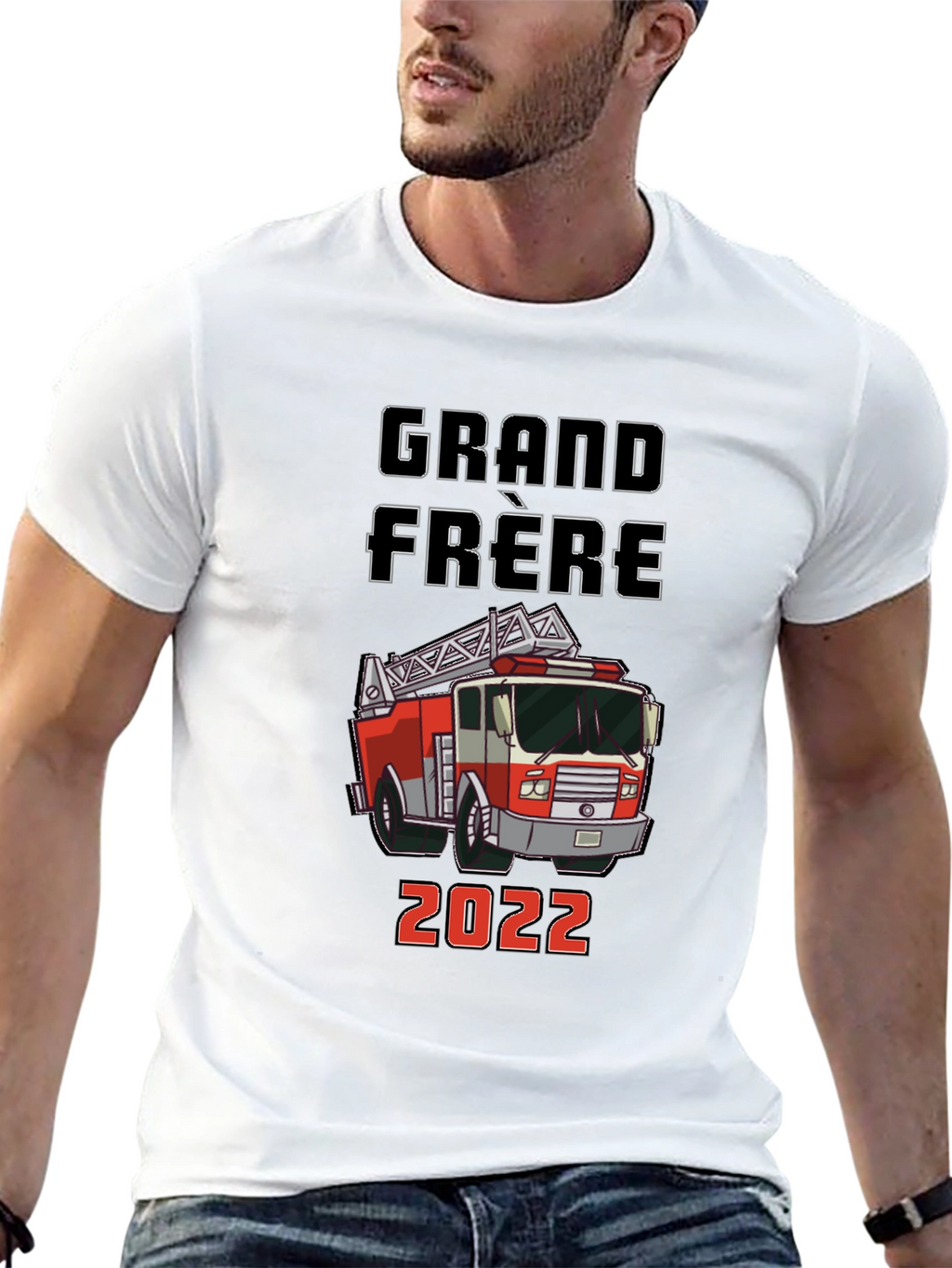 Grand Frere Firetruck T-Shirt - Future Firefighter