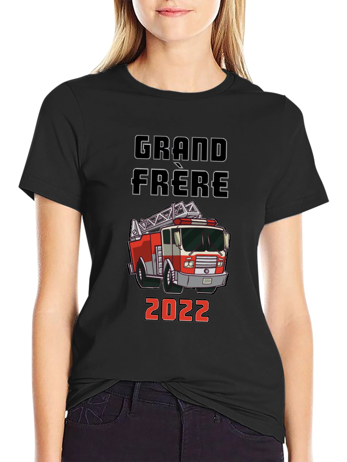 Grand Frere Firetruck T-Shirt - Future Firefighter