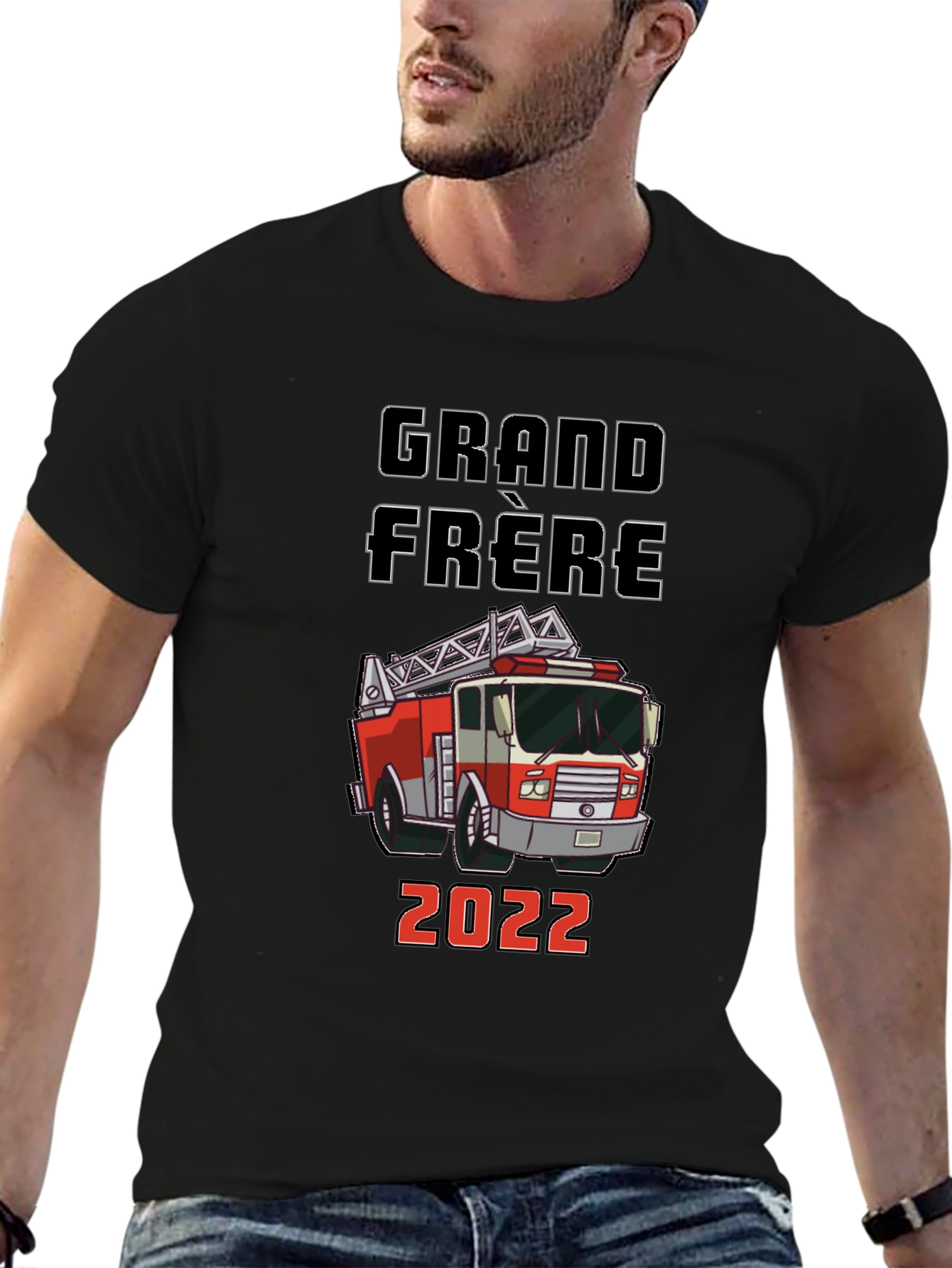Grand Frere Firetruck T-Shirt - Future Firefighter