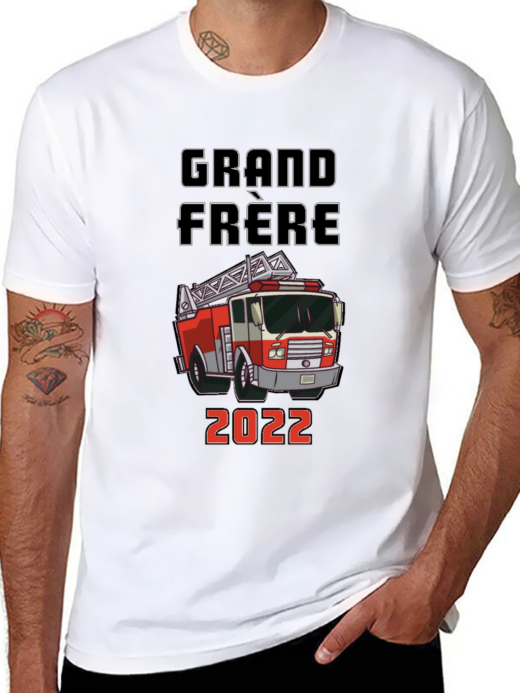 Grand Frere Firetruck T-Shirt - Future Firefighter