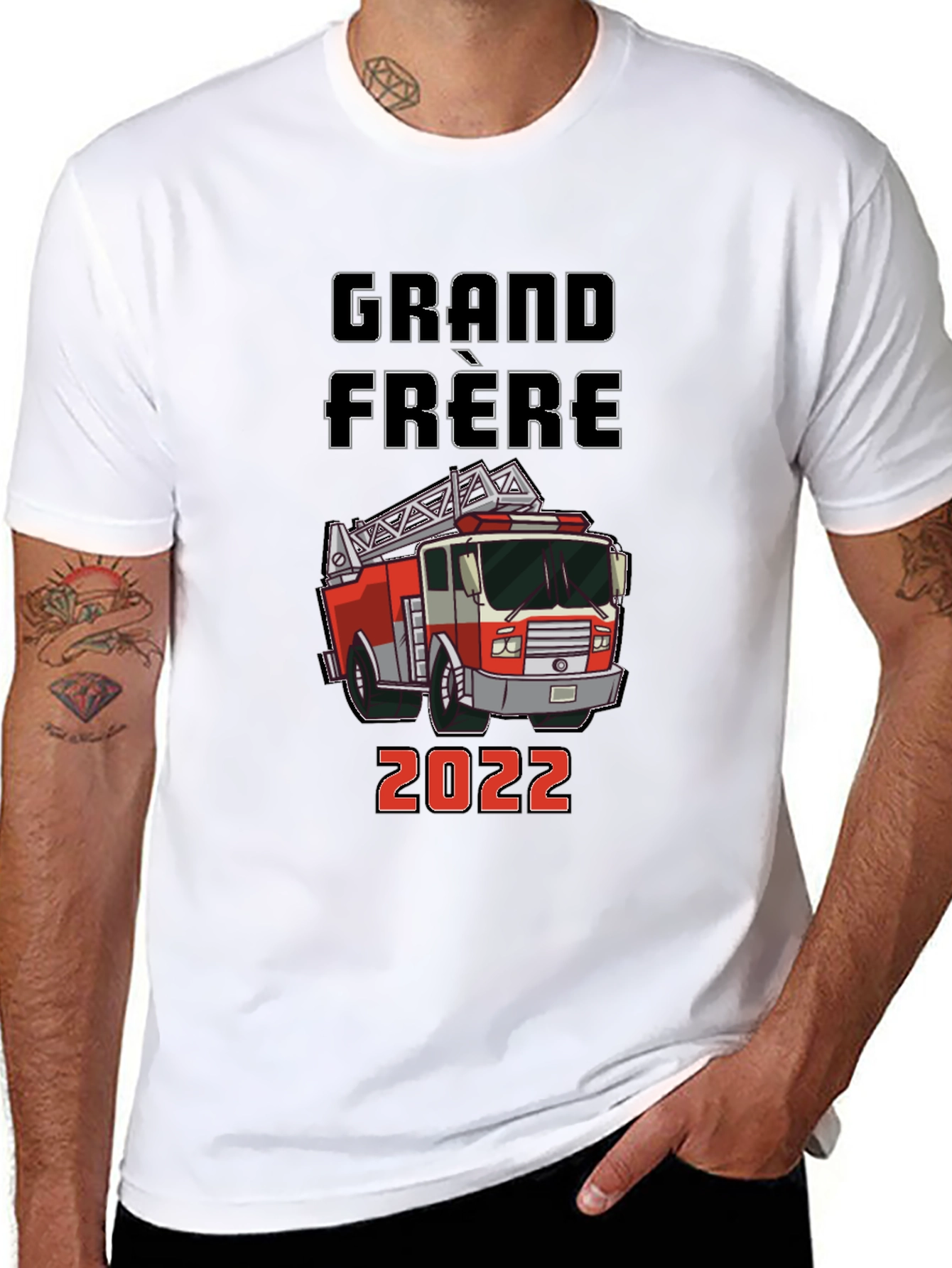 Grand Frere Firetruck T-Shirt - Future Firefighter