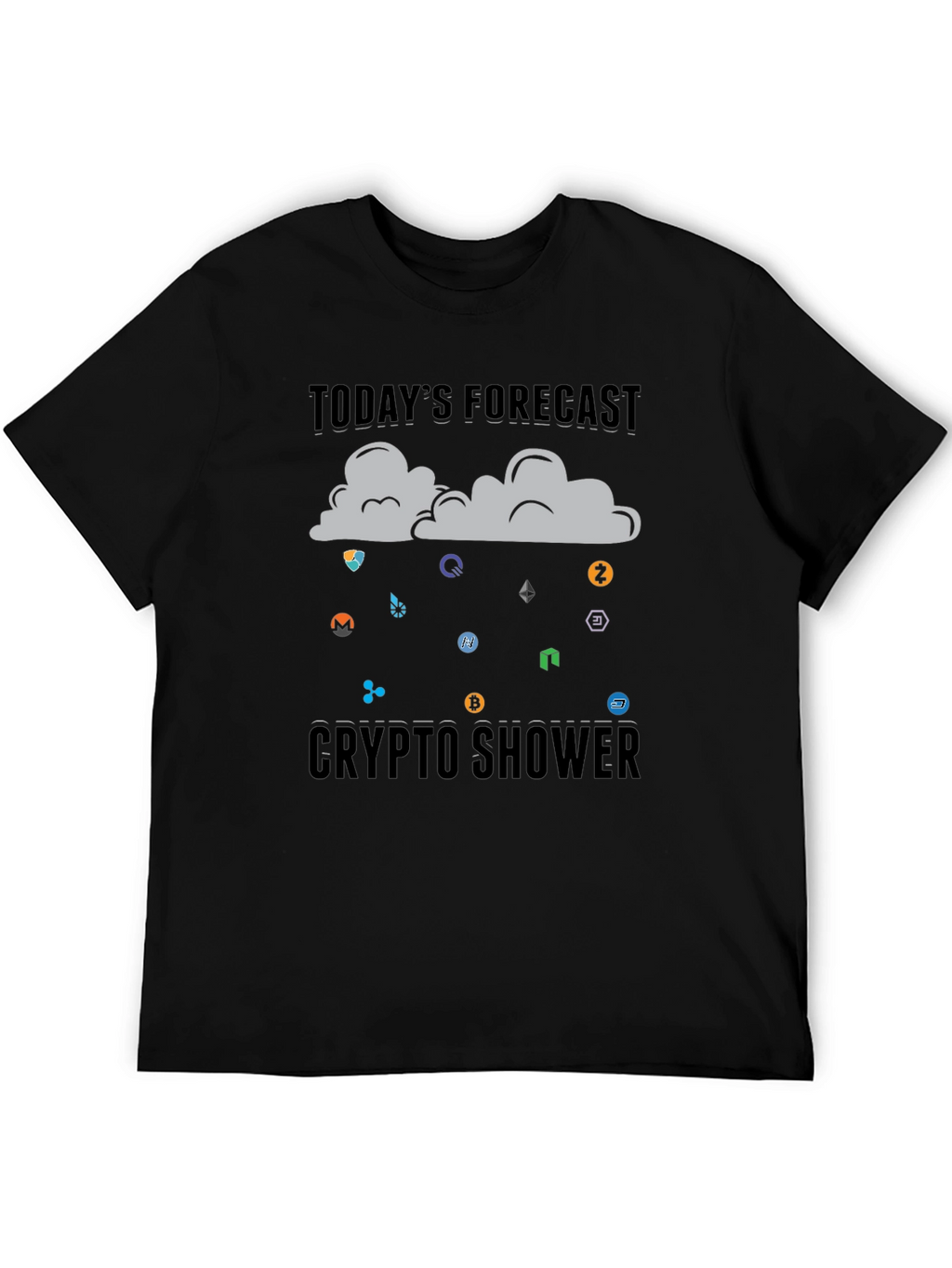Crypto Shower T-Shirt - Todays Forecast
