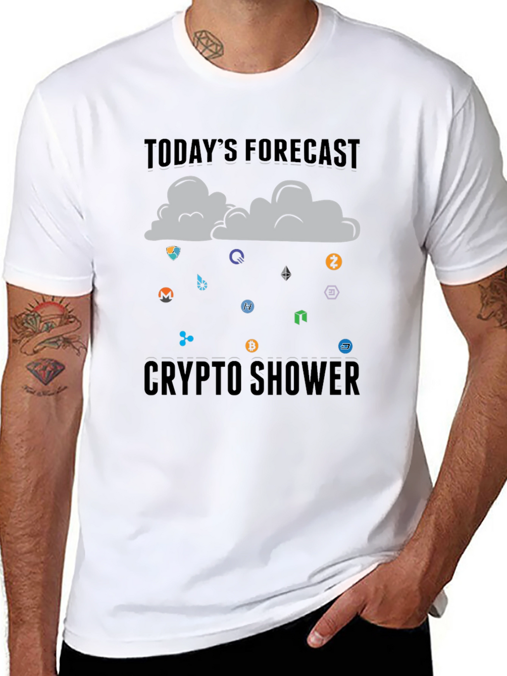 Crypto Shower T-Shirt - Todays Forecast