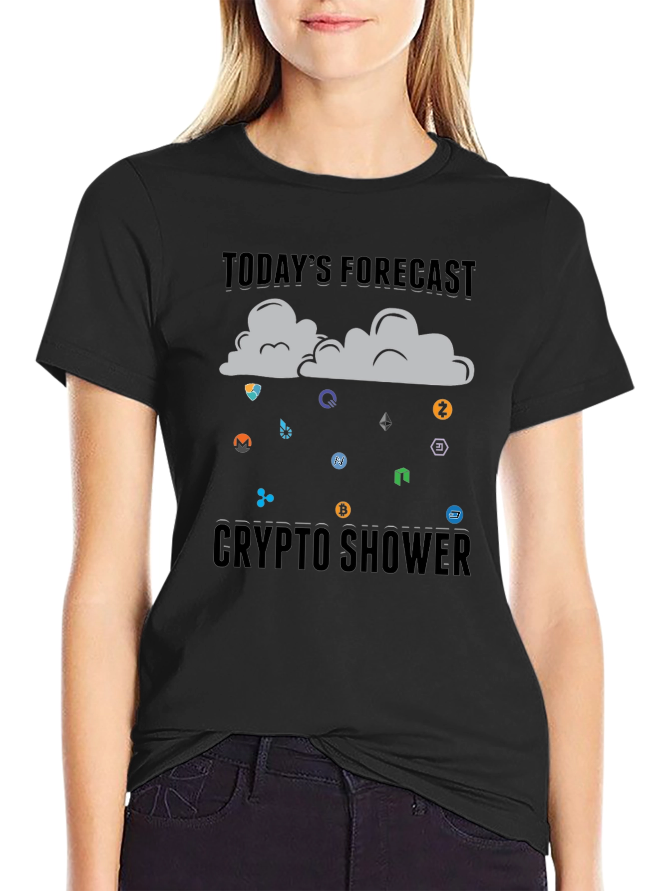 Crypto Shower T-Shirt - Todays Forecast
