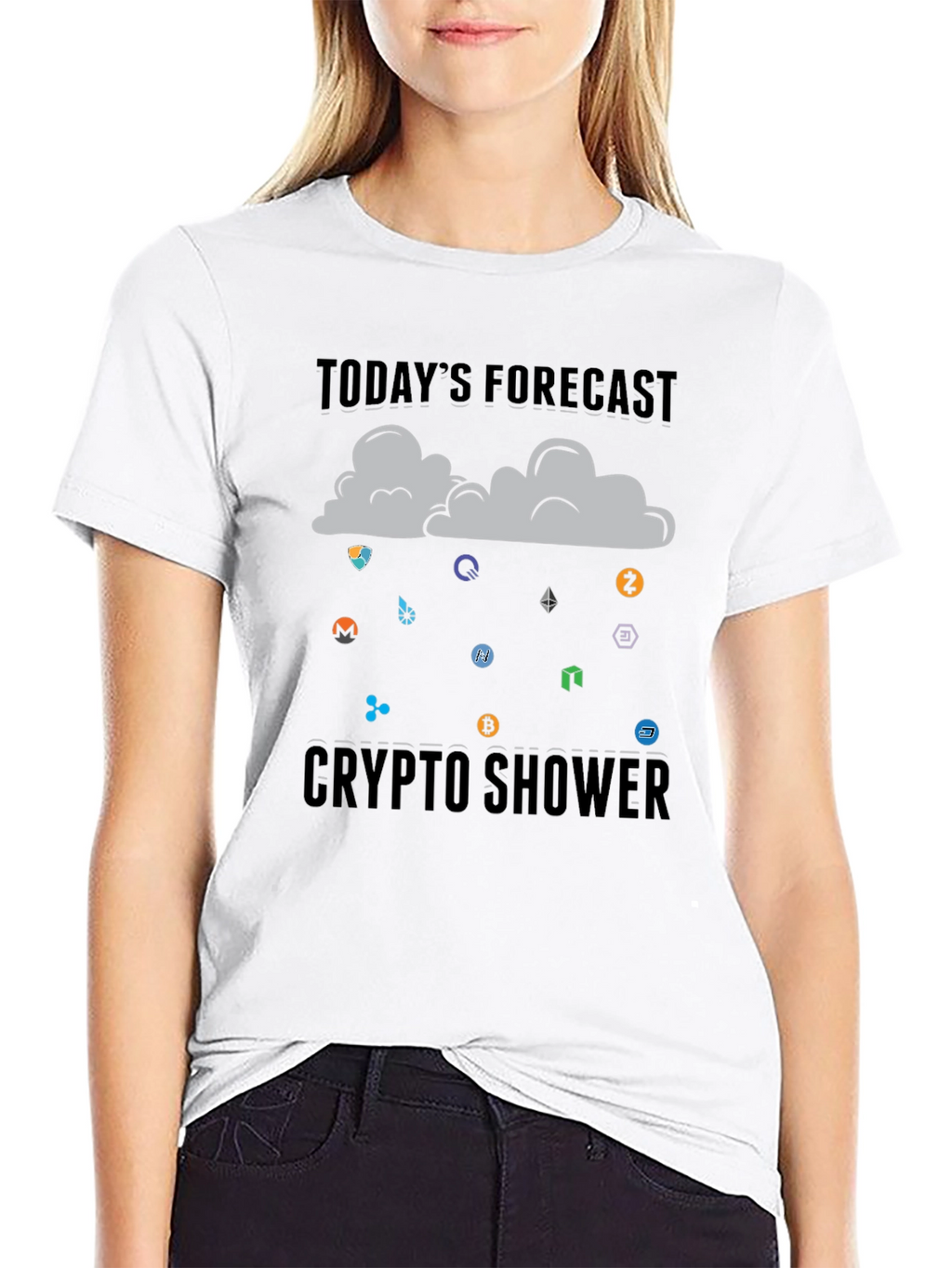 Crypto Shower T-Shirt - Todays Forecast