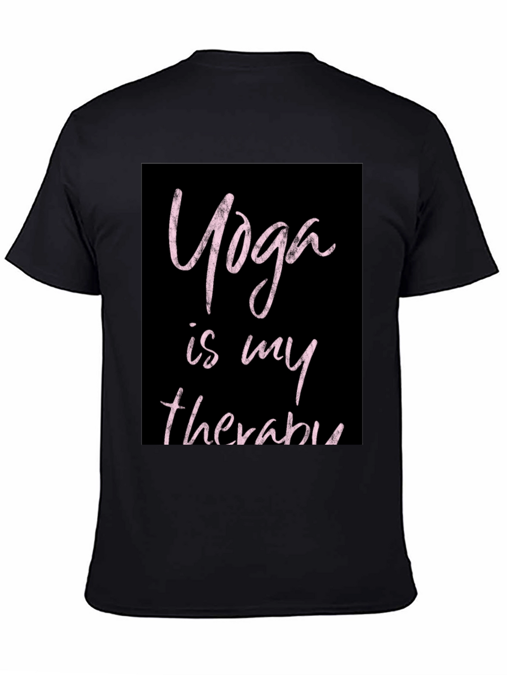 Yoga Is My Therapy Black T-Shirt