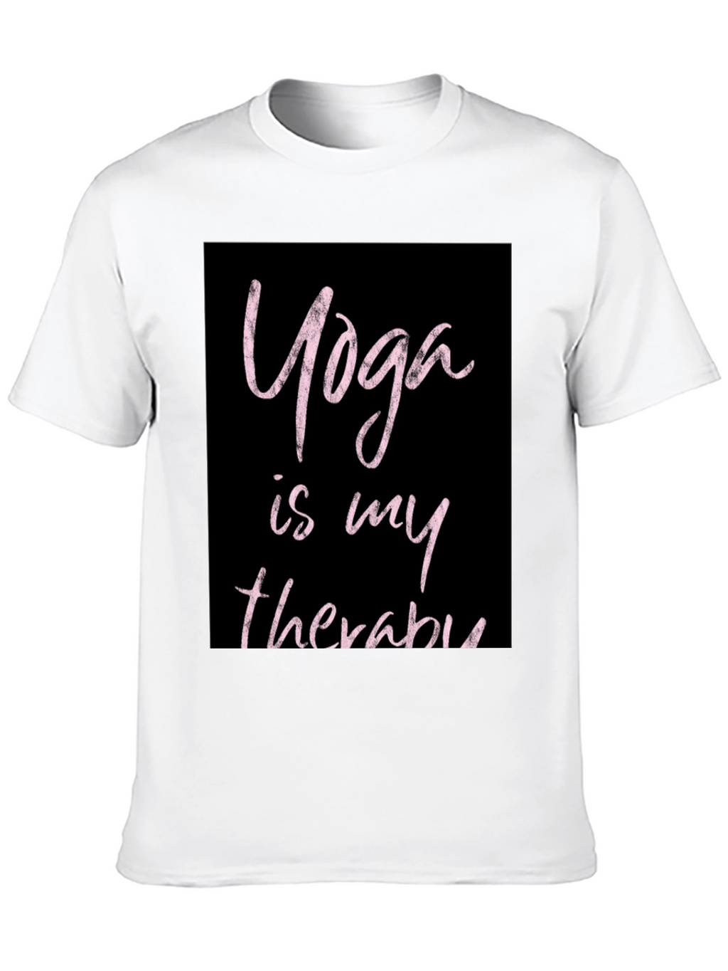 Yoga Is My Therapy Black T-Shirt