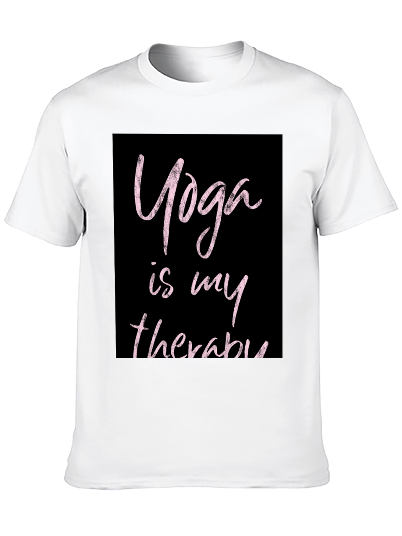 Yoga Is My Therapy Black T-Shirt