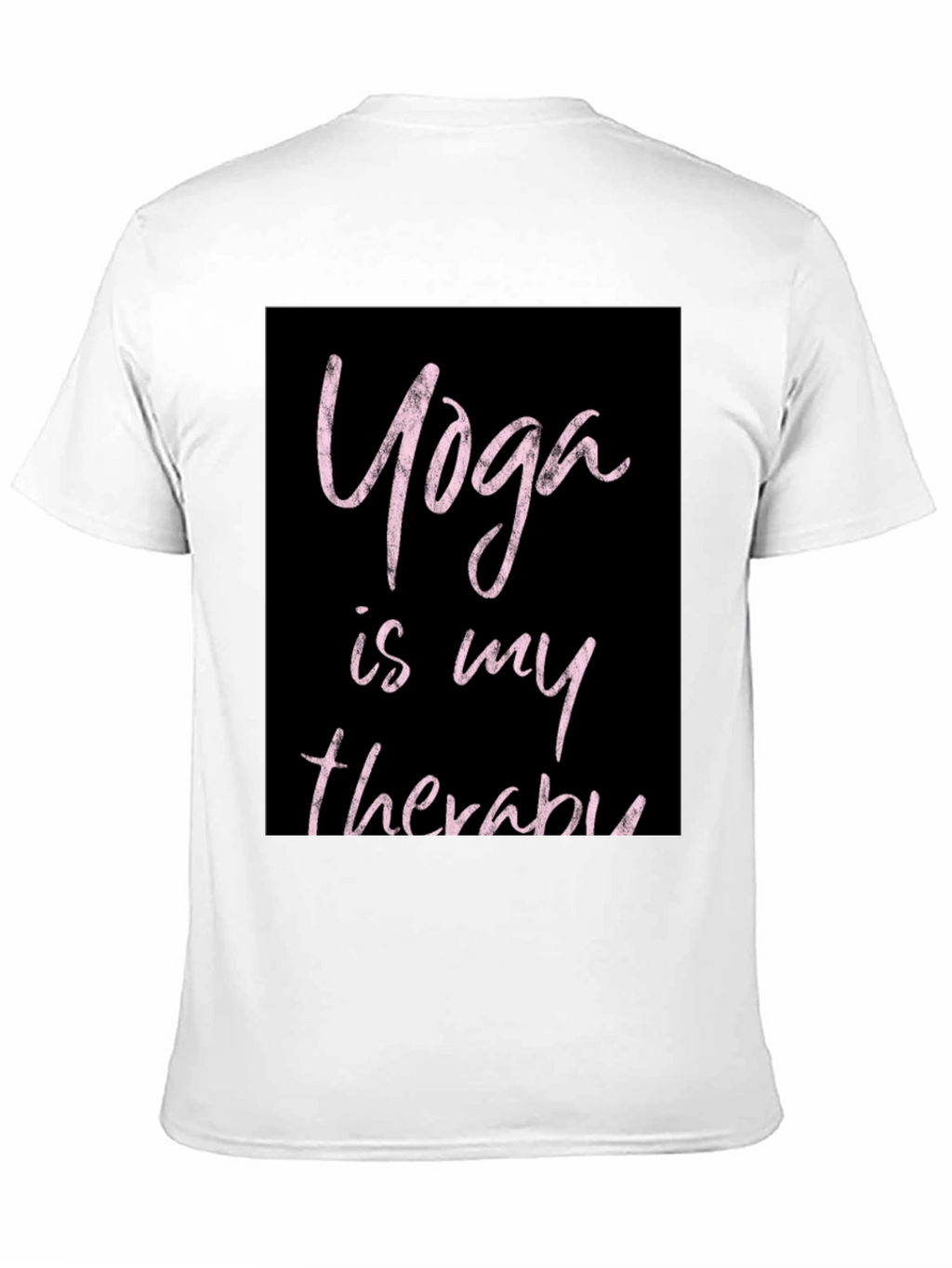 Yoga Is My Therapy Black T-Shirt