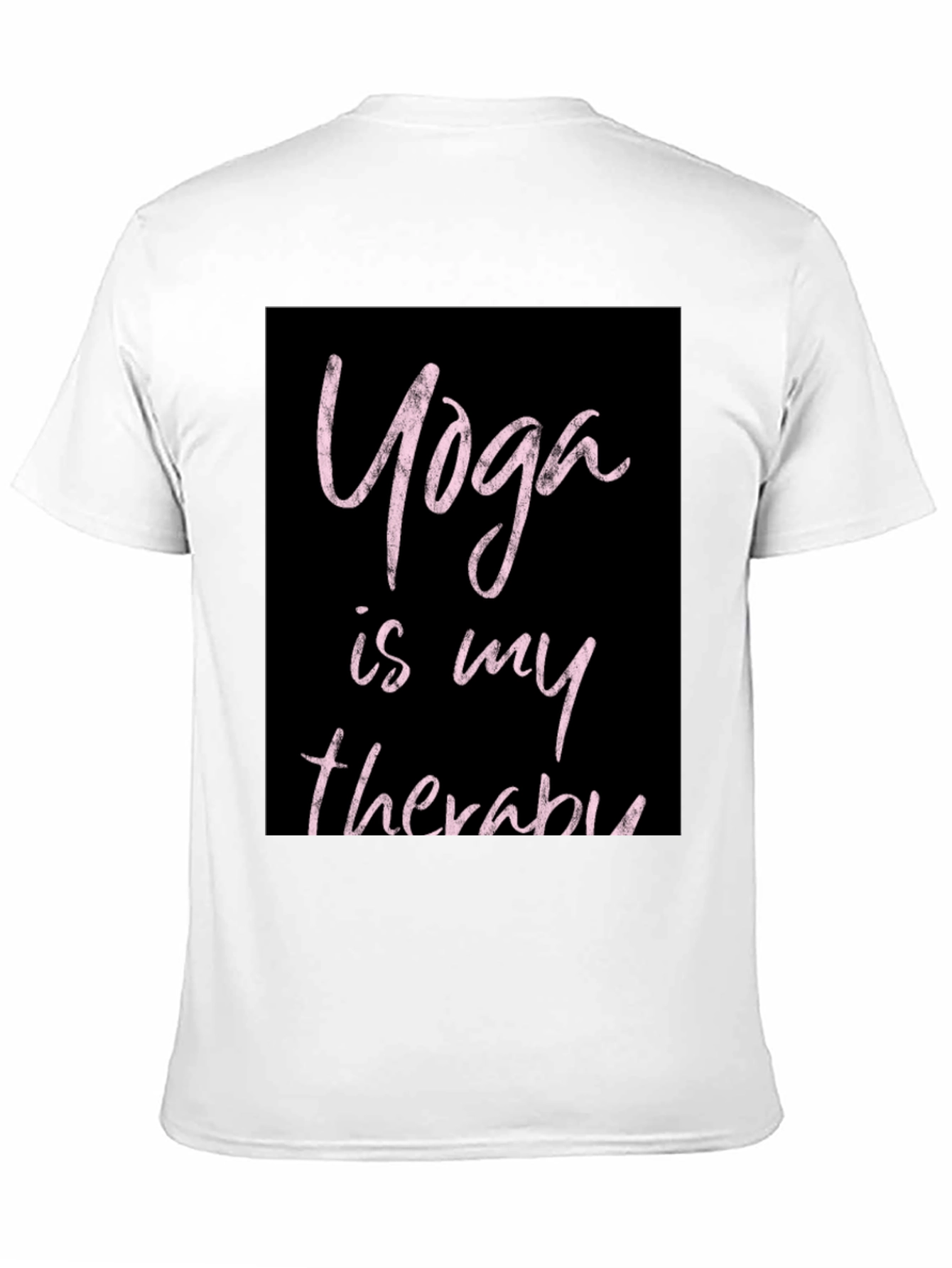 Yoga Is My Therapy Black T-Shirt