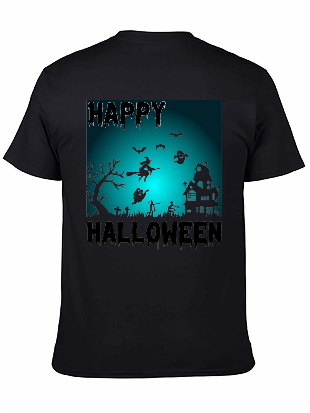 Happy Halloween Black Graphic Tee