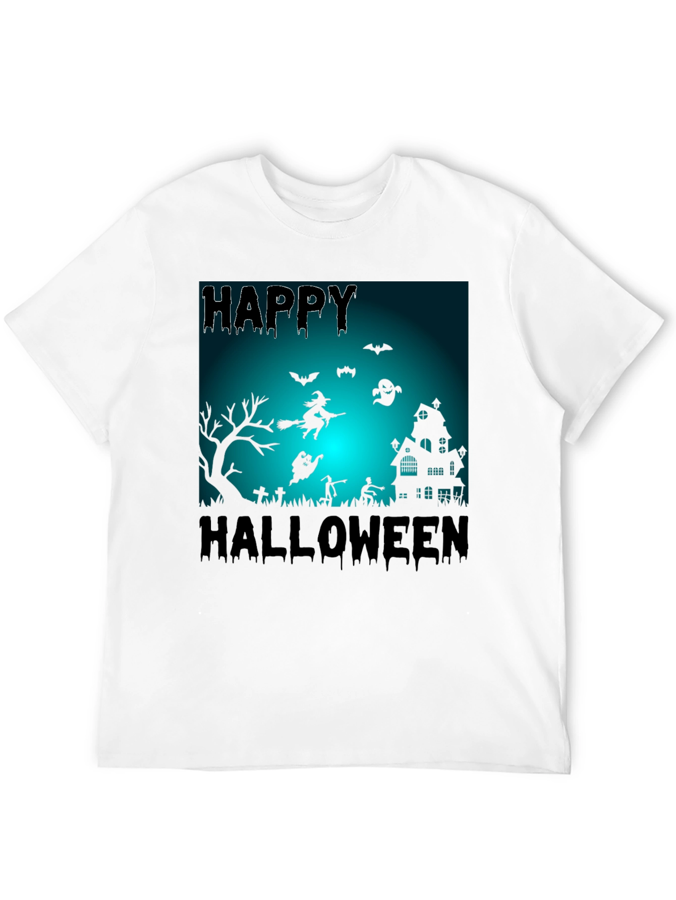 Happy Halloween Black Graphic Tee