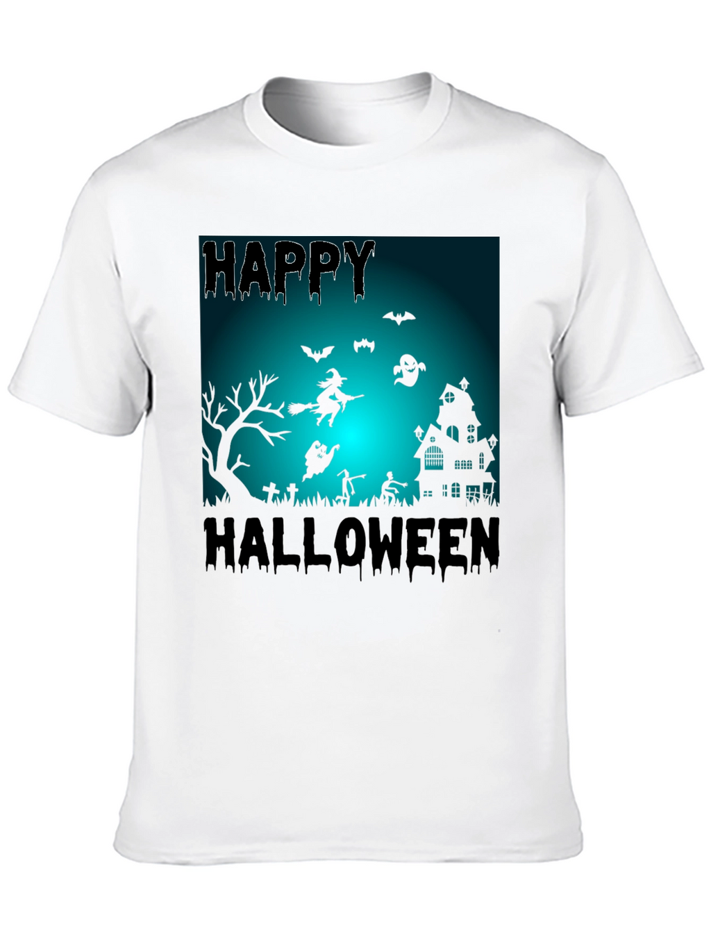 Happy Halloween Black Graphic Tee