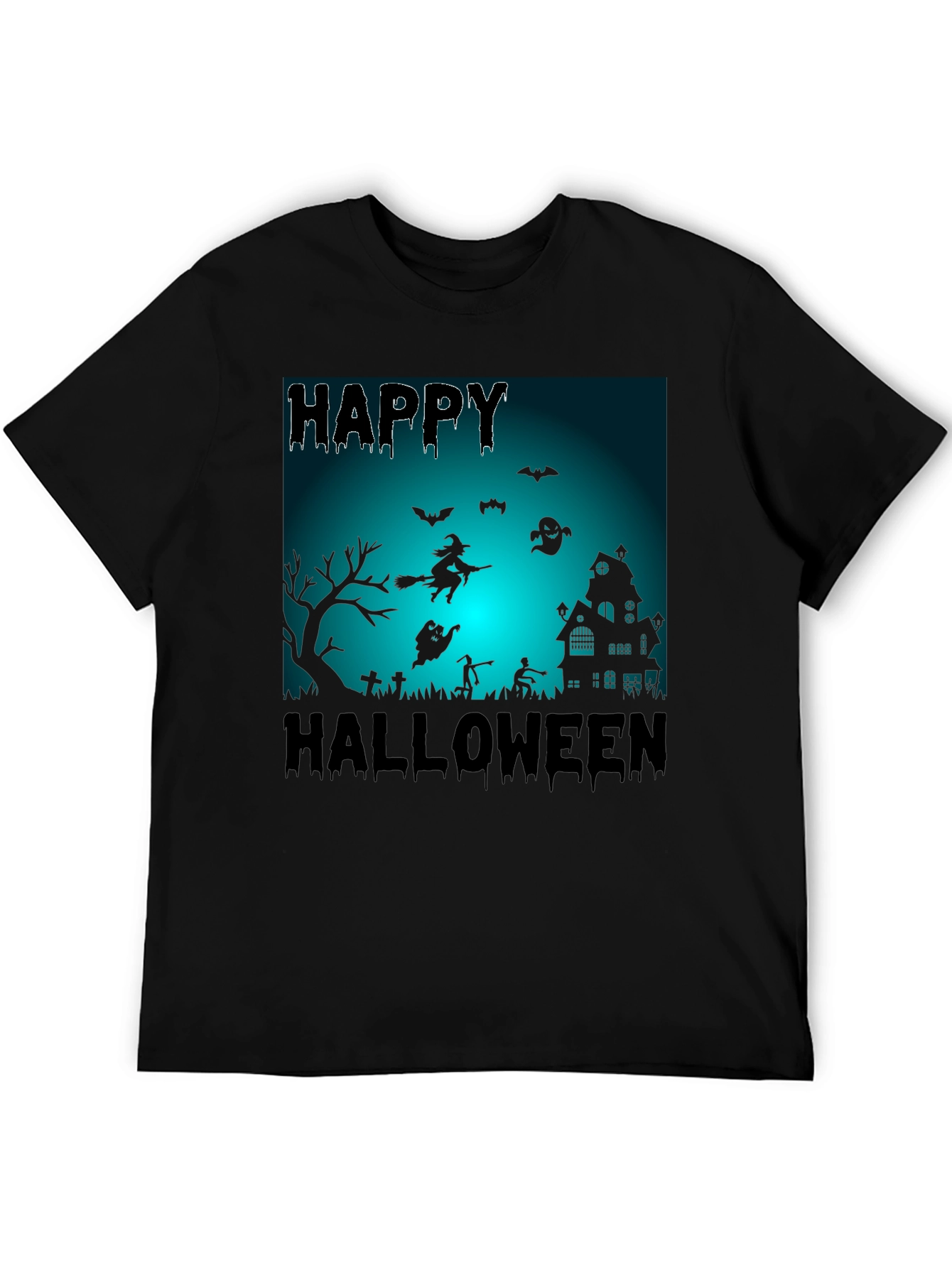 Happy Halloween Black Graphic Tee