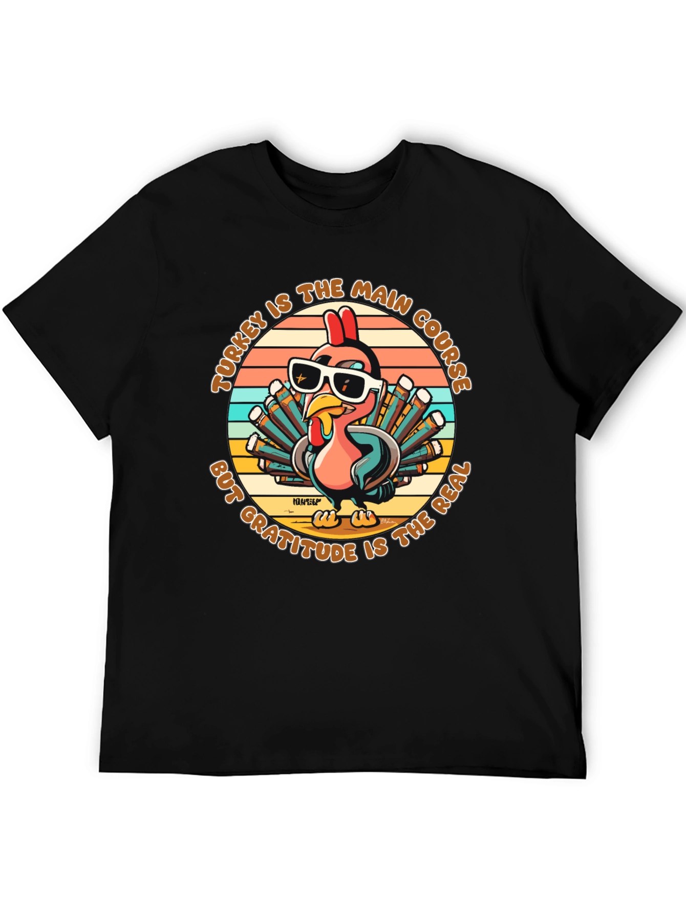 Turkey Main Course Gratitude T-Shirt