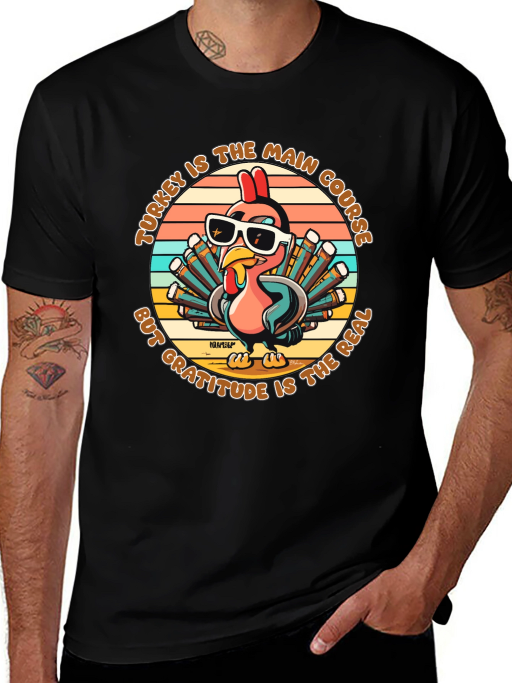 Turkey Main Course Gratitude T-Shirt