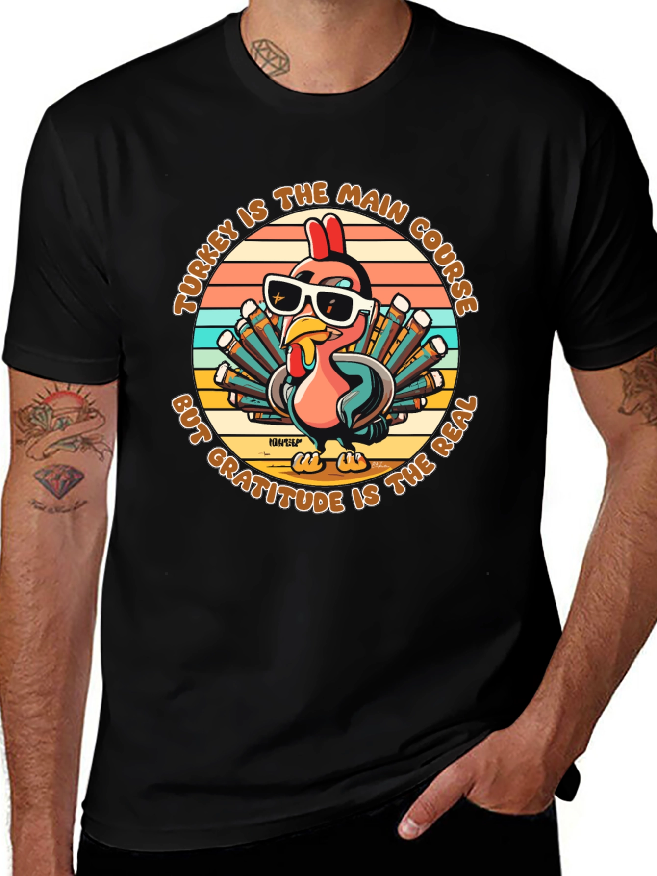 Turkey Main Course Gratitude T-Shirt