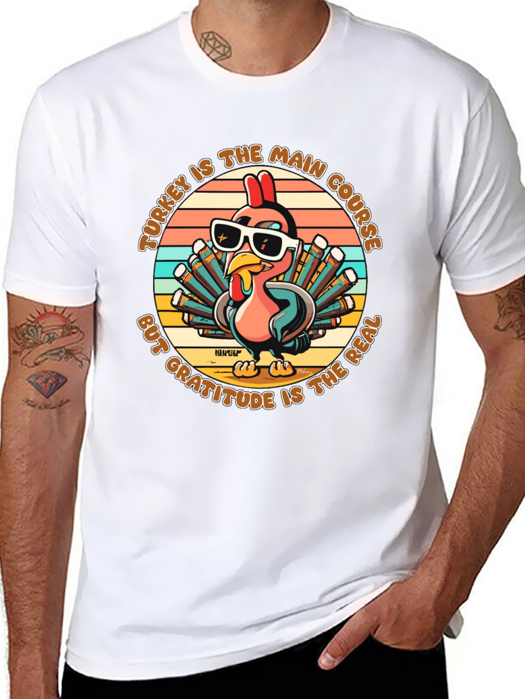 Turkey Main Course Gratitude T-Shirt
