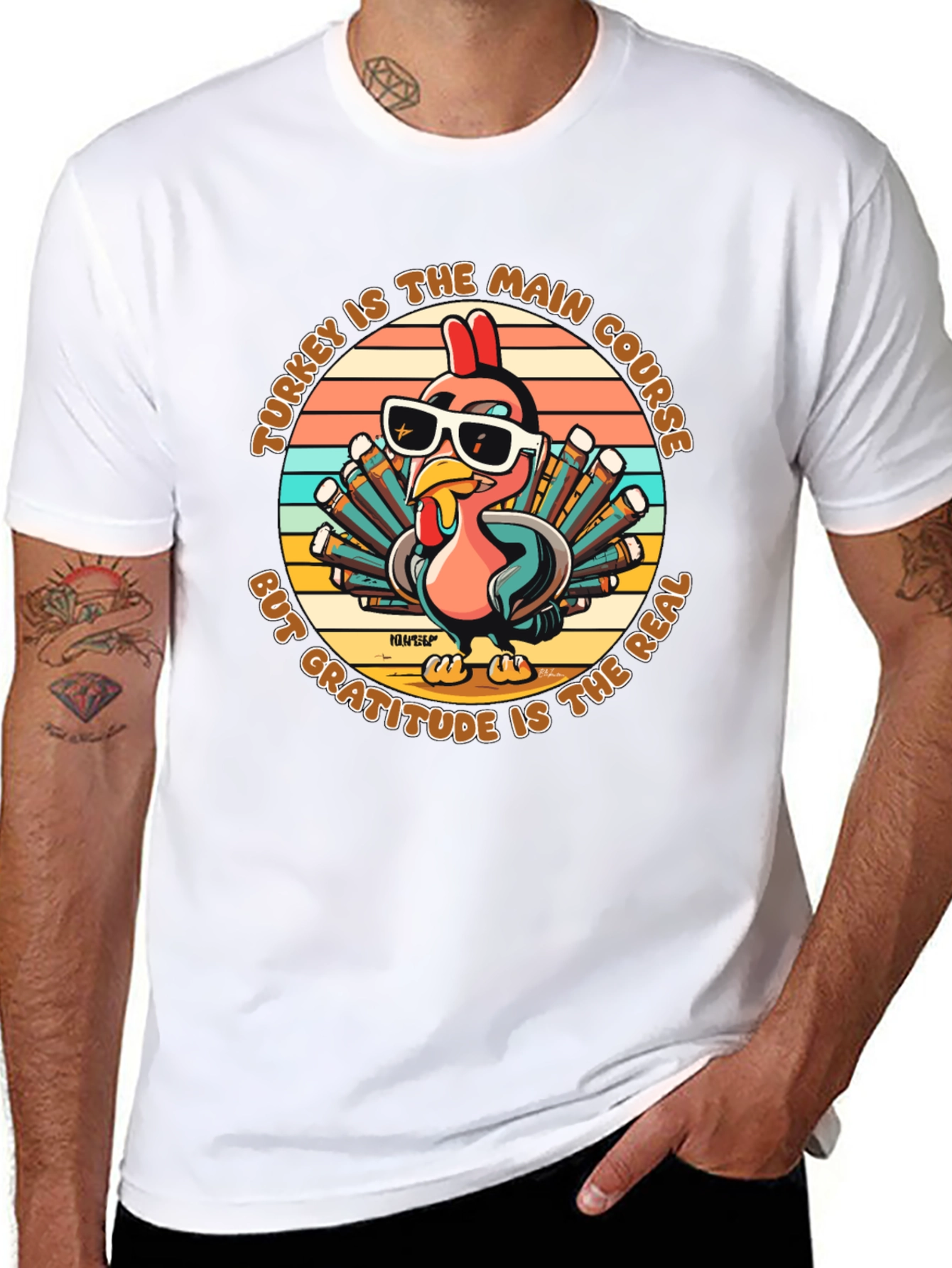 Turkey Main Course Gratitude T-Shirt