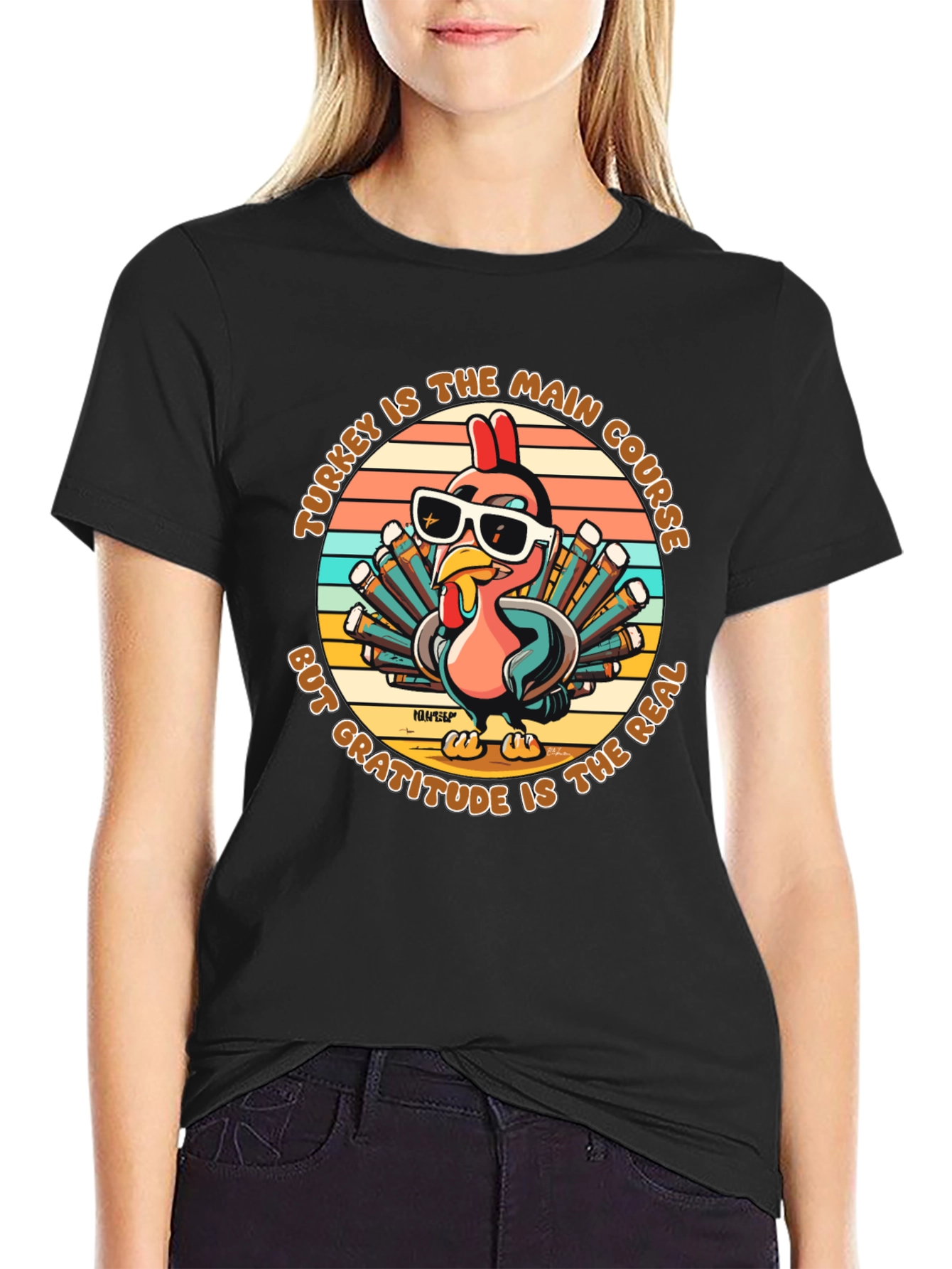 Turkey Main Course Gratitude T-Shirt