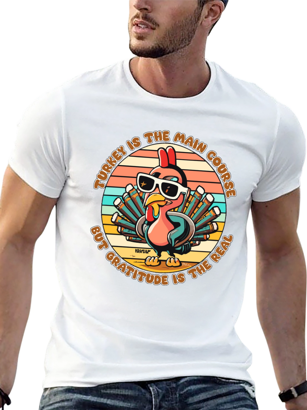 Turkey Main Course Gratitude T-Shirt