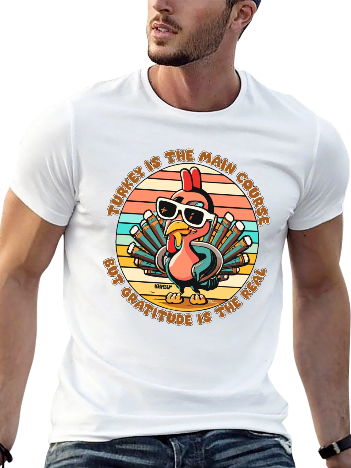 Turkey Main Course Gratitude T-Shirt