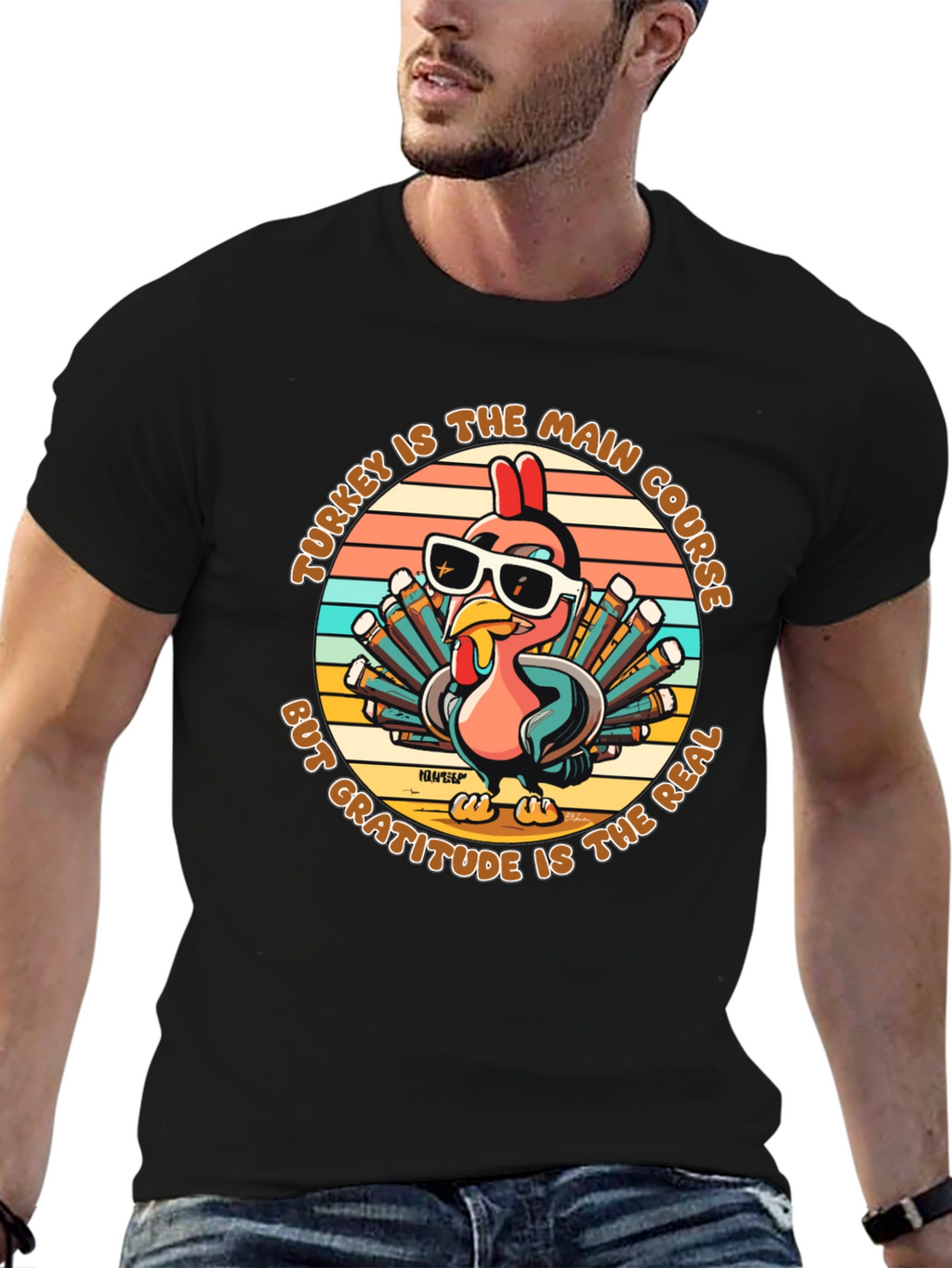 Turkey Main Course Gratitude T-Shirt