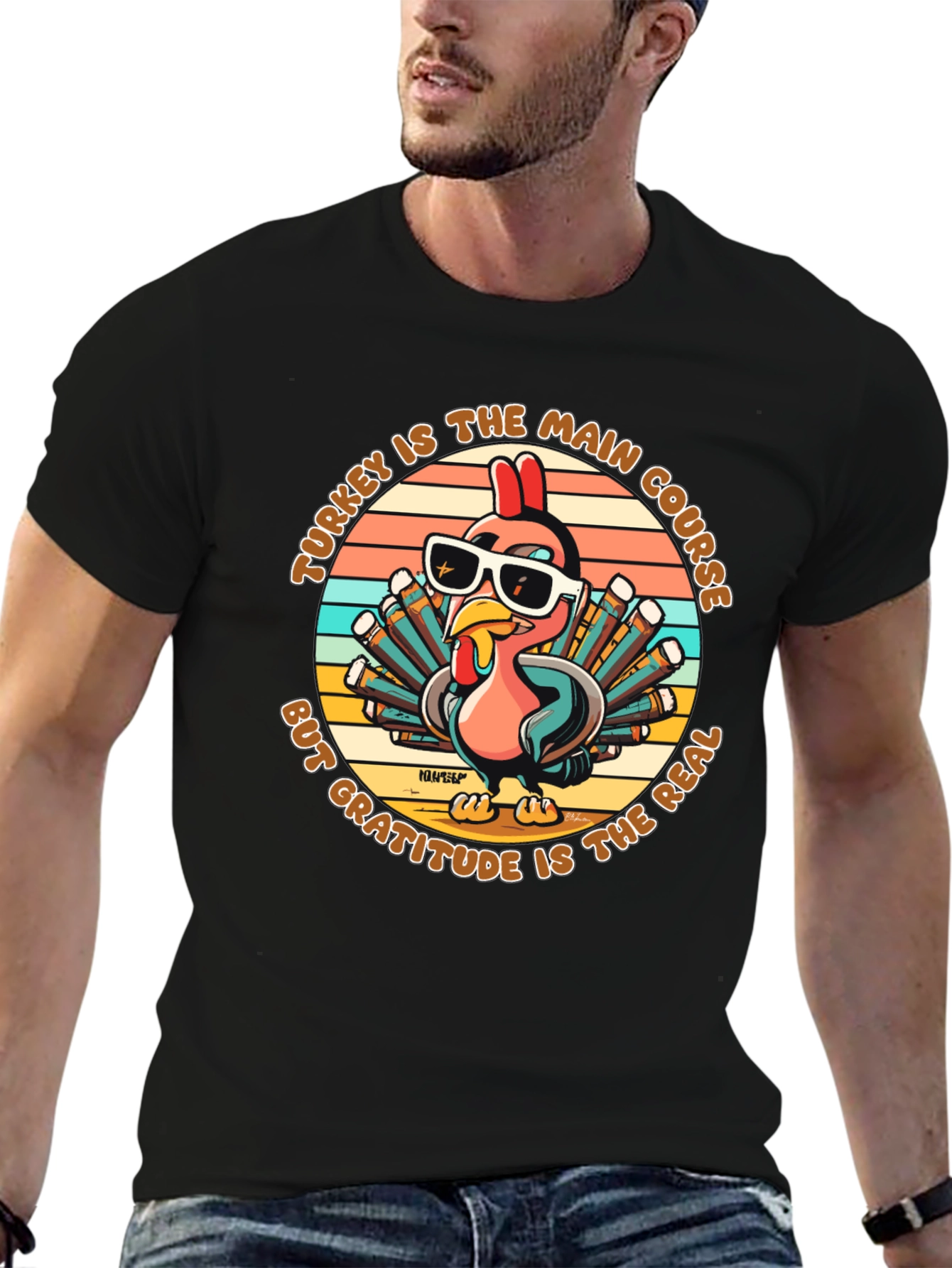 Turkey Main Course Gratitude T-Shirt