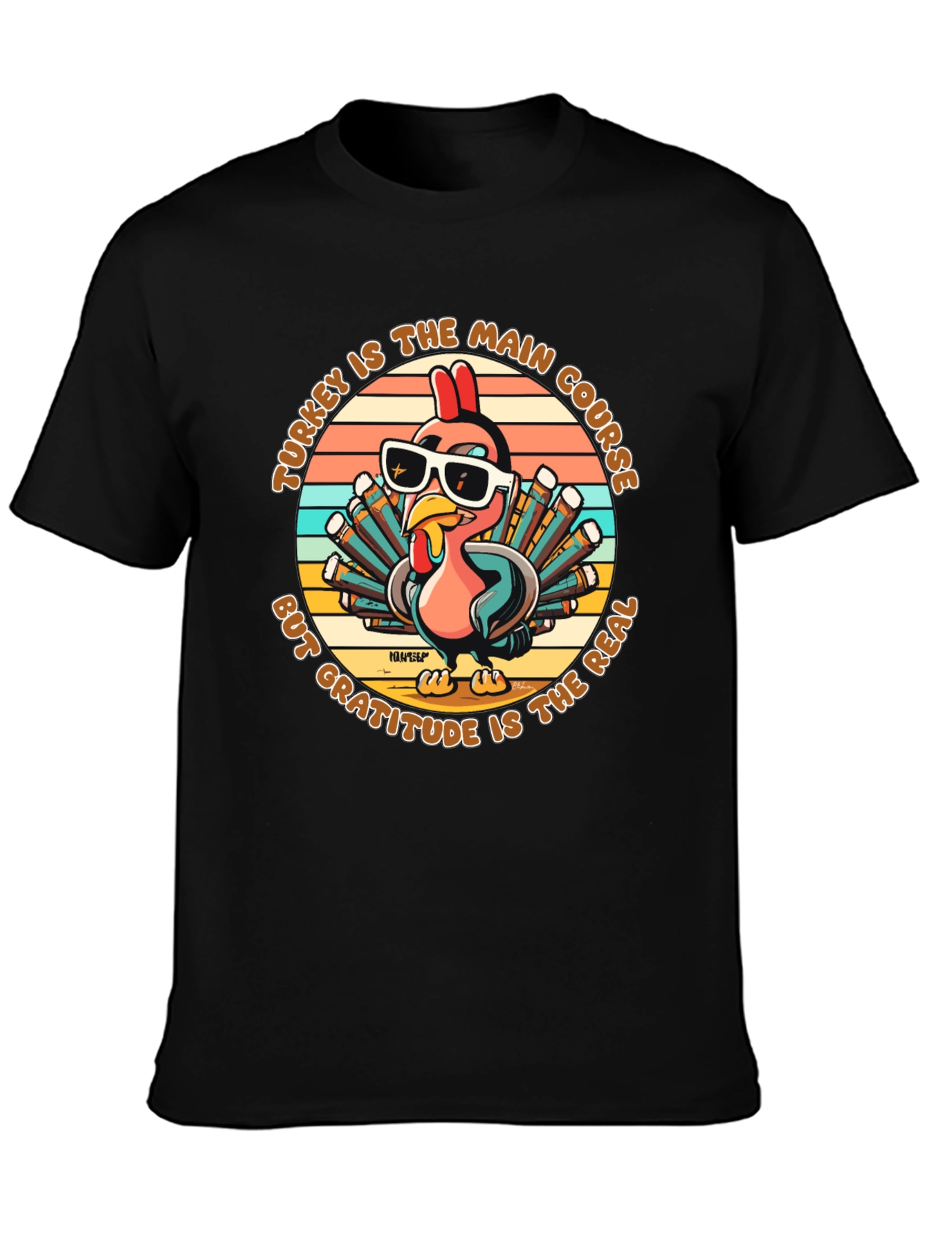 Turkey Main Course Gratitude T-Shirt