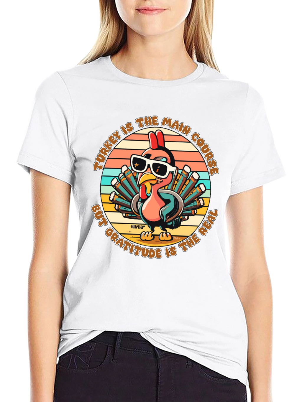 Turkey Main Course Gratitude T-Shirt