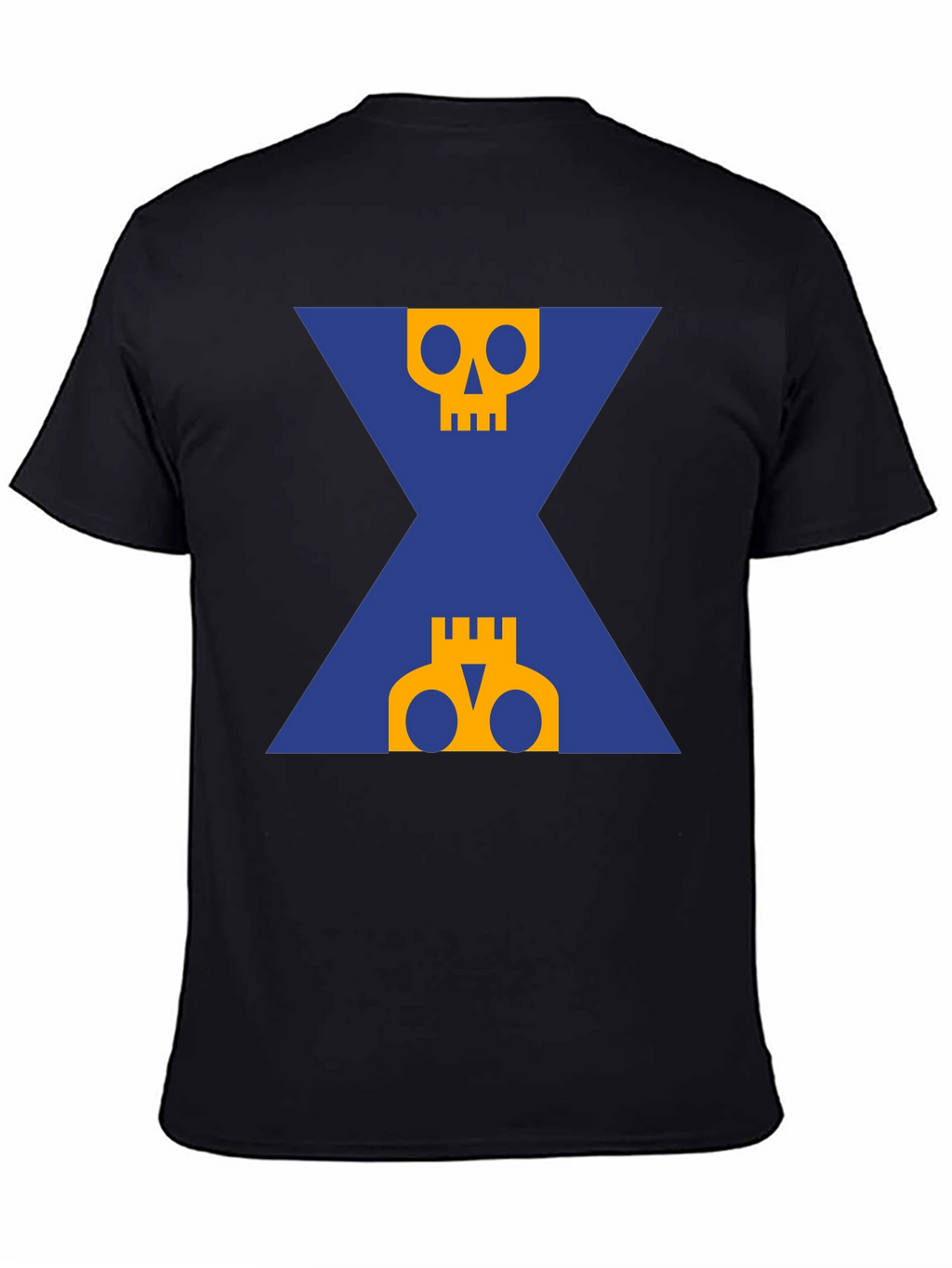 Graphic Skull T-Shirt - Black Crew Neck Tee
