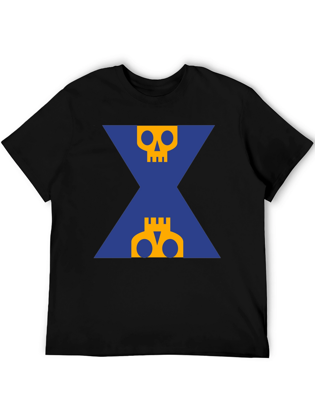 Graphic Skull T-Shirt - Black Crew Neck Tee