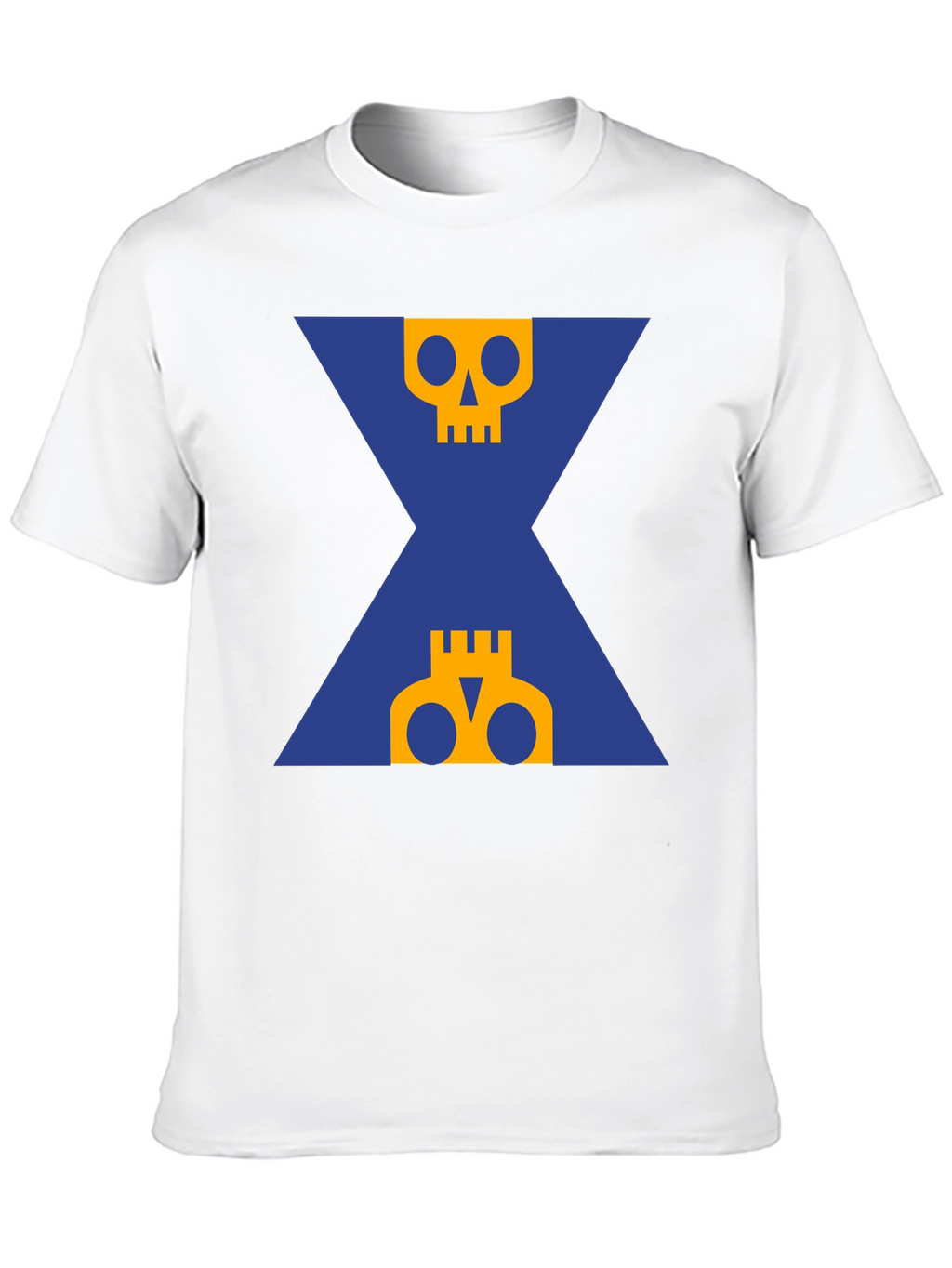 Graphic Skull T-Shirt - Black Crew Neck Tee