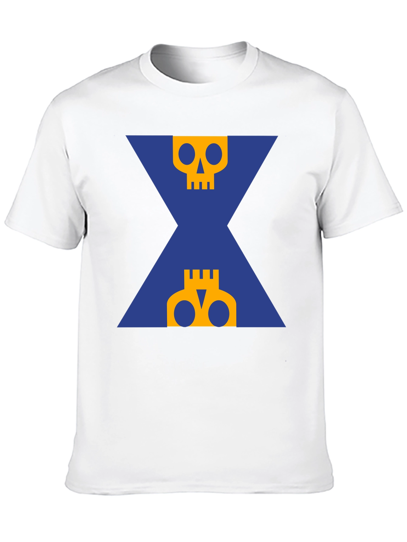 Graphic Skull T-Shirt - Black Crew Neck Tee