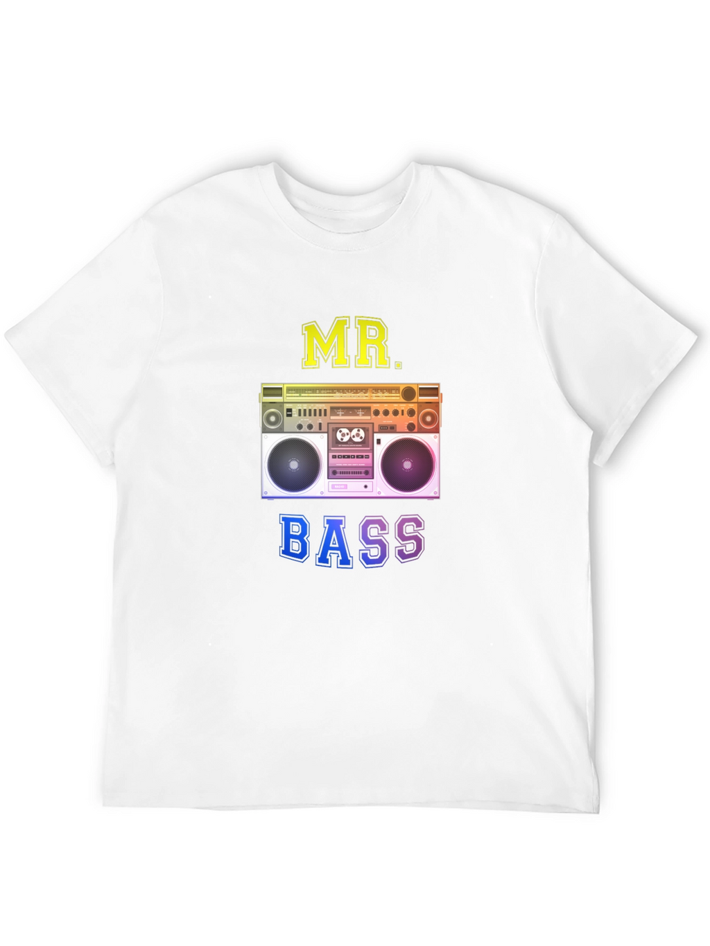 MR. BASS Boombox Graphic Black T-Shirt