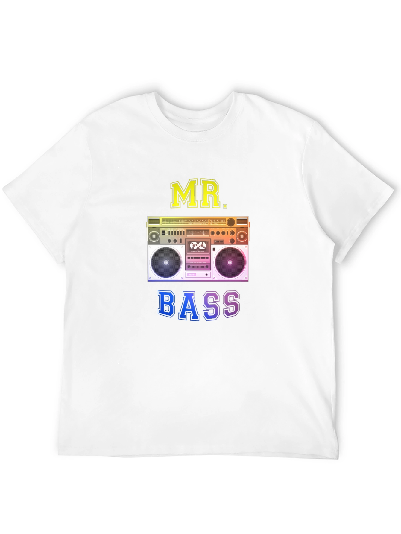 MR. BASS Boombox Graphic Black T-Shirt